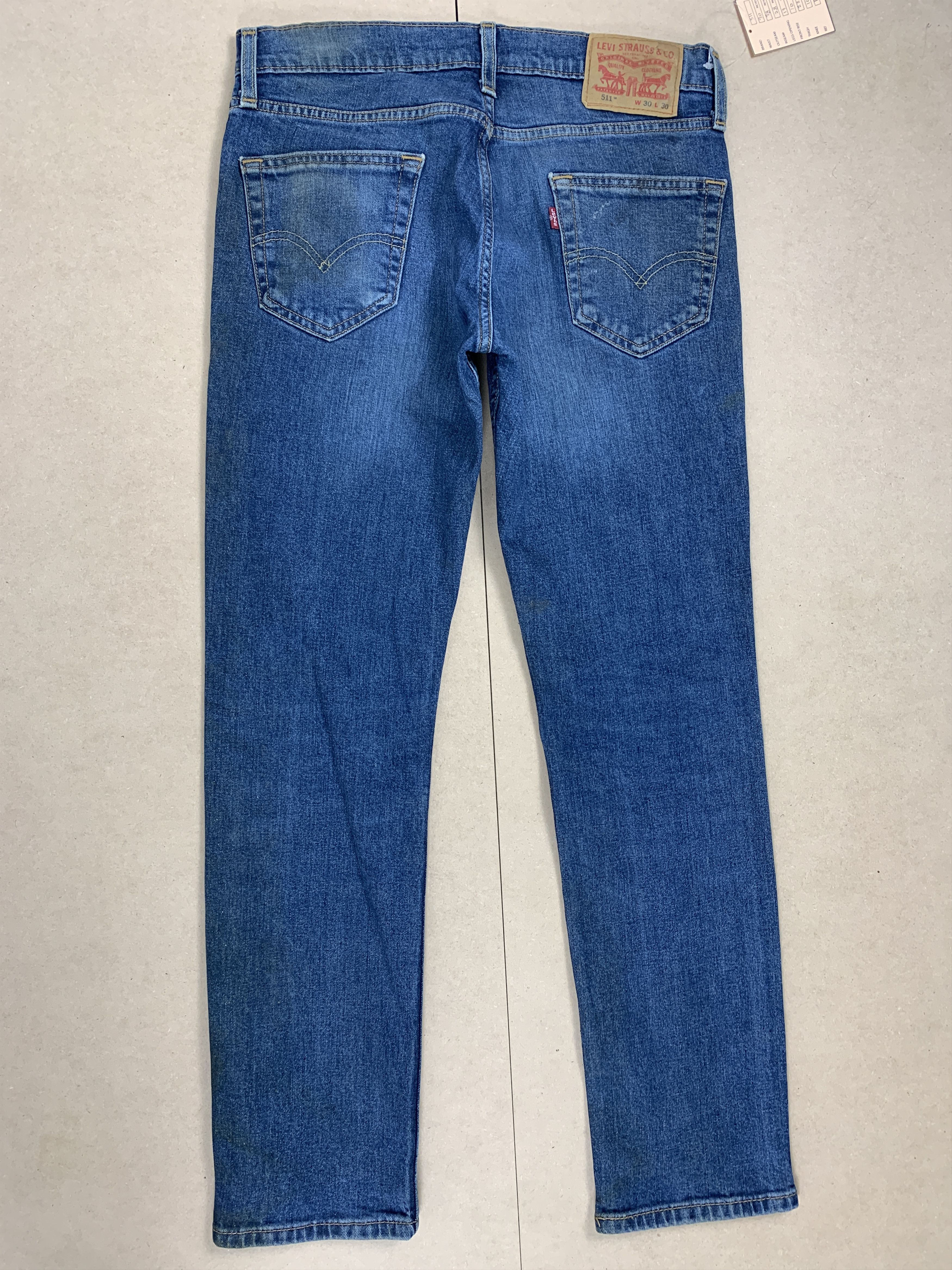 Levi's Vintage Levi's 511 Slim Fit Faded Jeans P0202 Size US 30 / EU 46 - 6 Thumbnail