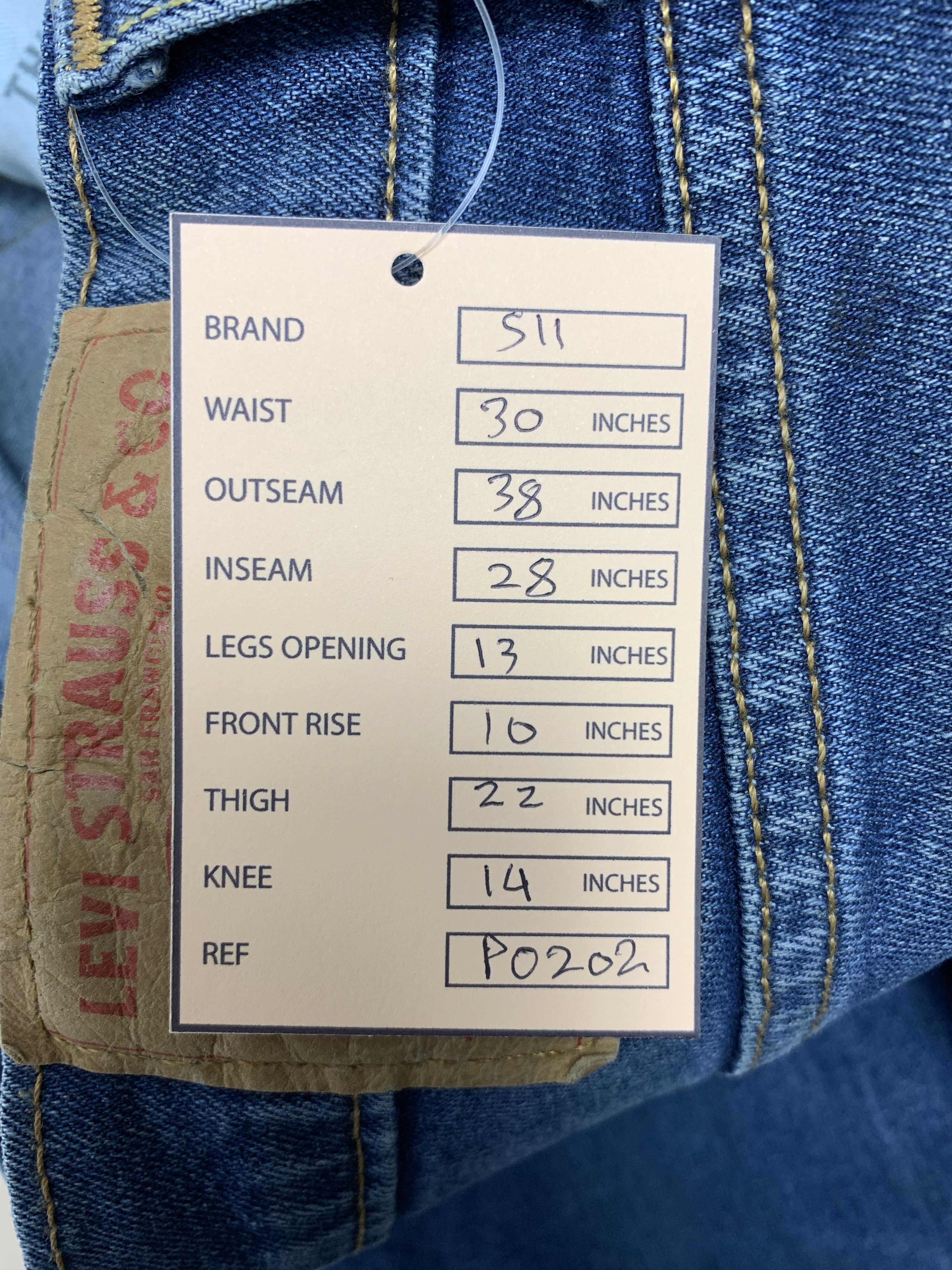 Levi's Vintage Levi's 511 Slim Fit Faded Jeans P0202 Size US 30 / EU 46 - 21 Thumbnail