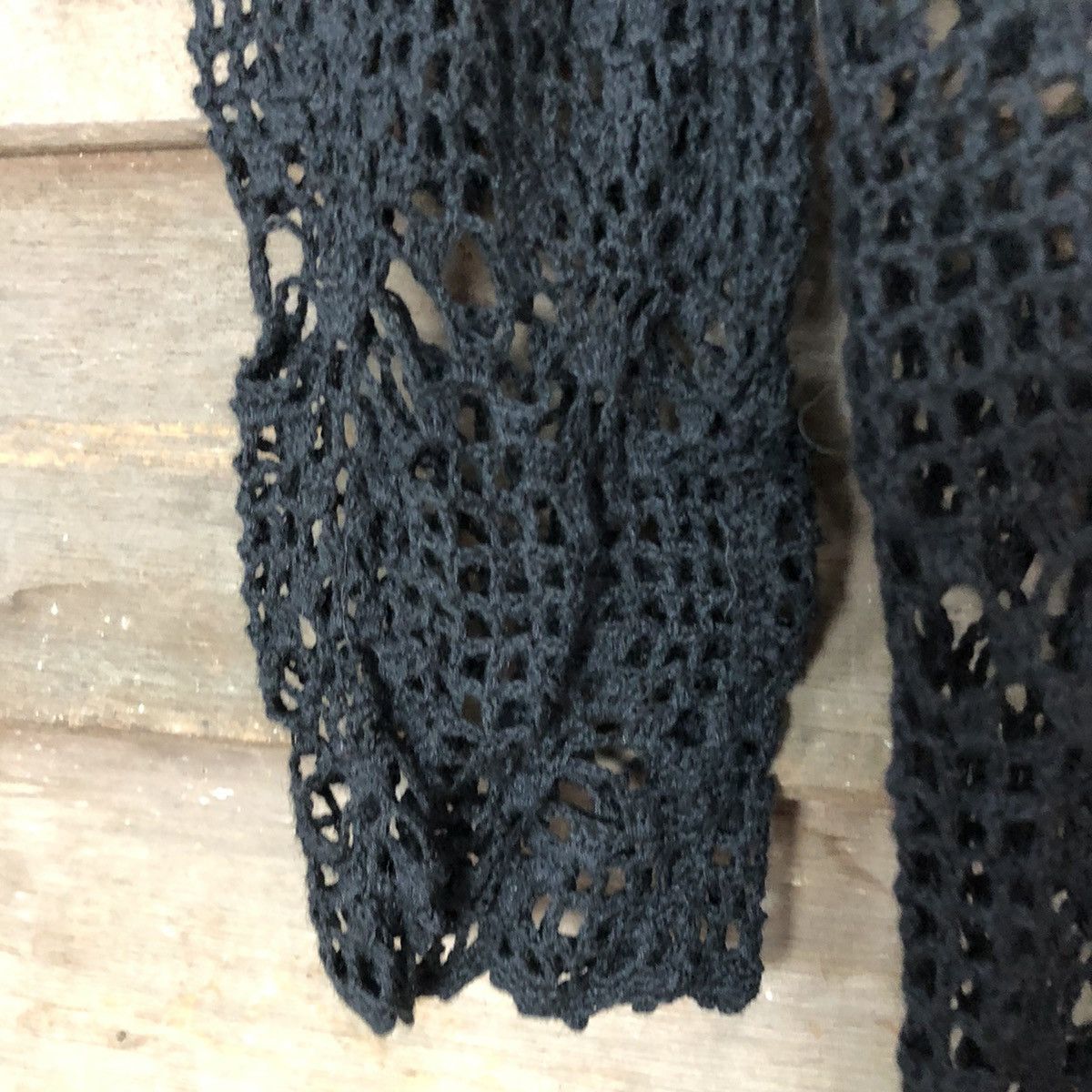 Homespun Knitwear DLL El Viento Black mesh net crochet sexy Knitwear #c674 Size M / US 6-8 / IT 42-44 - 6 Thumbnail