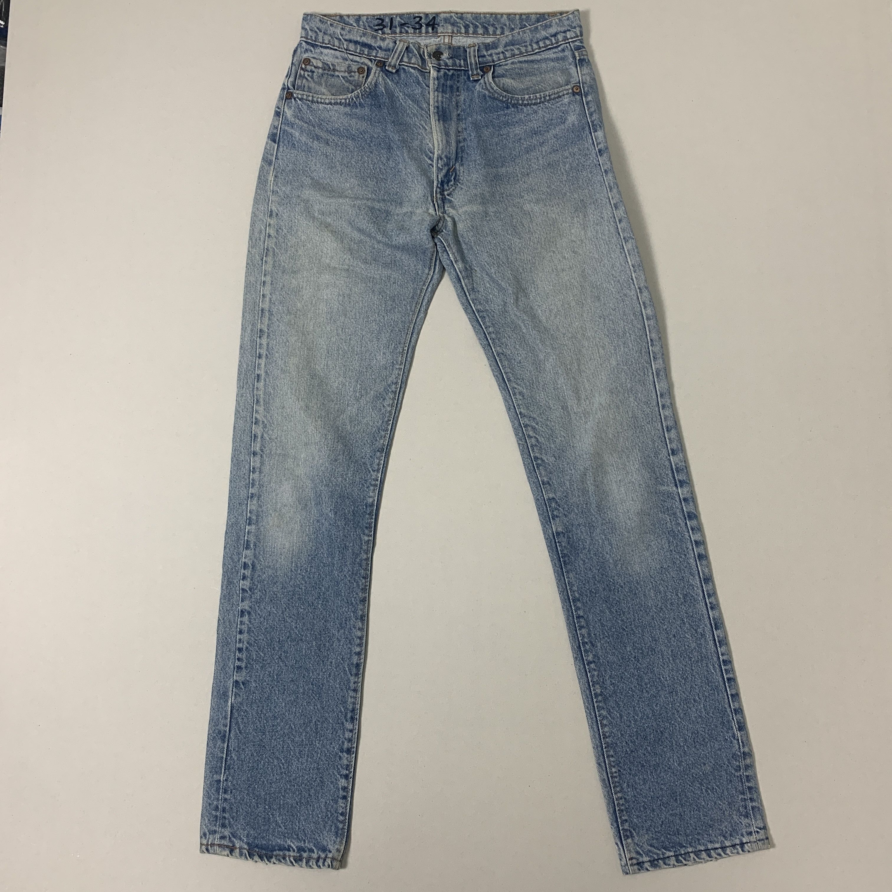 Levi's Vintage 80s LEVI'S 505 Faded Mid Wash Jeans P0033 Size US 30 / EU 46 - 2 Thumbnail
