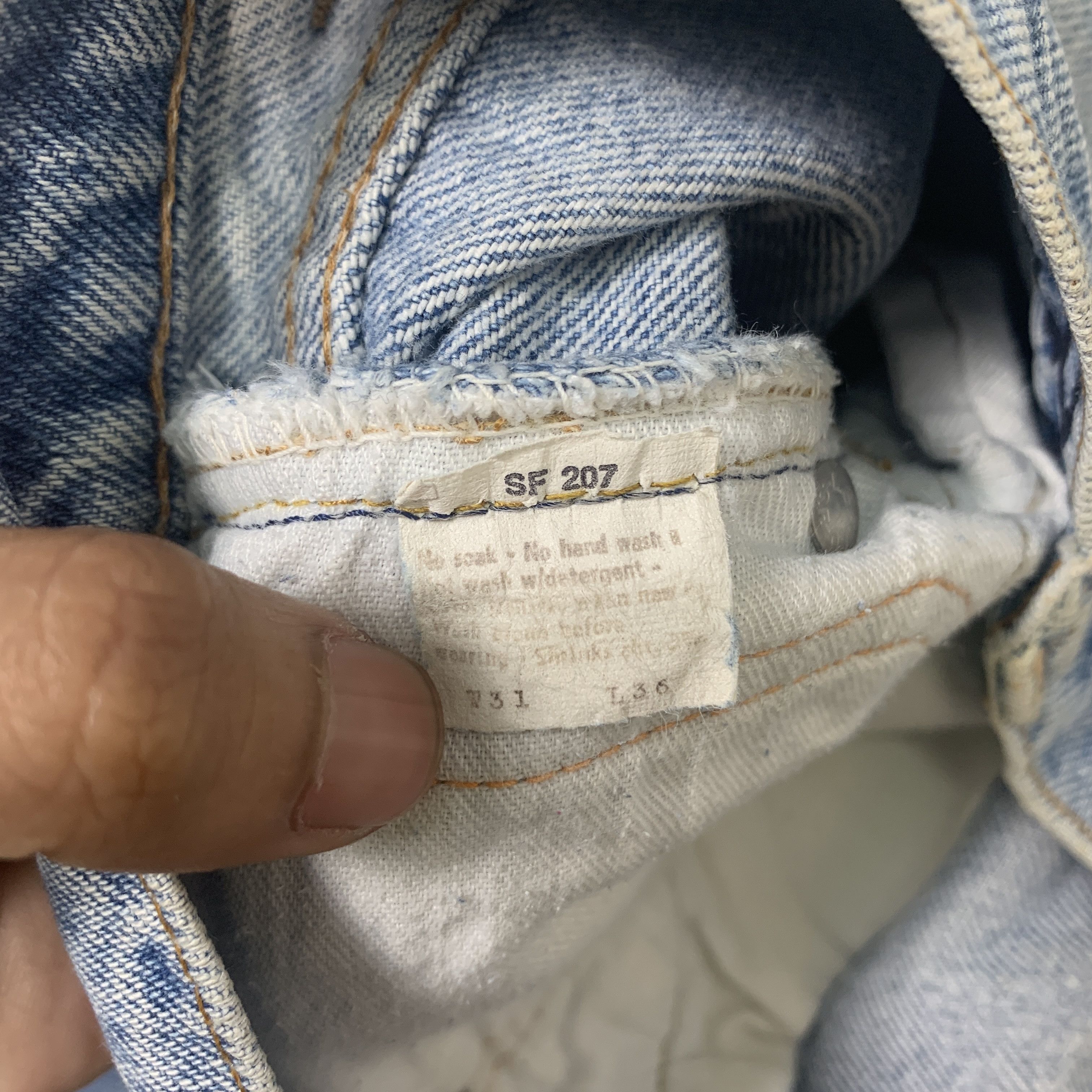 Levi's Vintage 80s LEVI'S 505 Faded Mid Wash Jeans P0033 Size US 30 / EU 46 - 10 Thumbnail