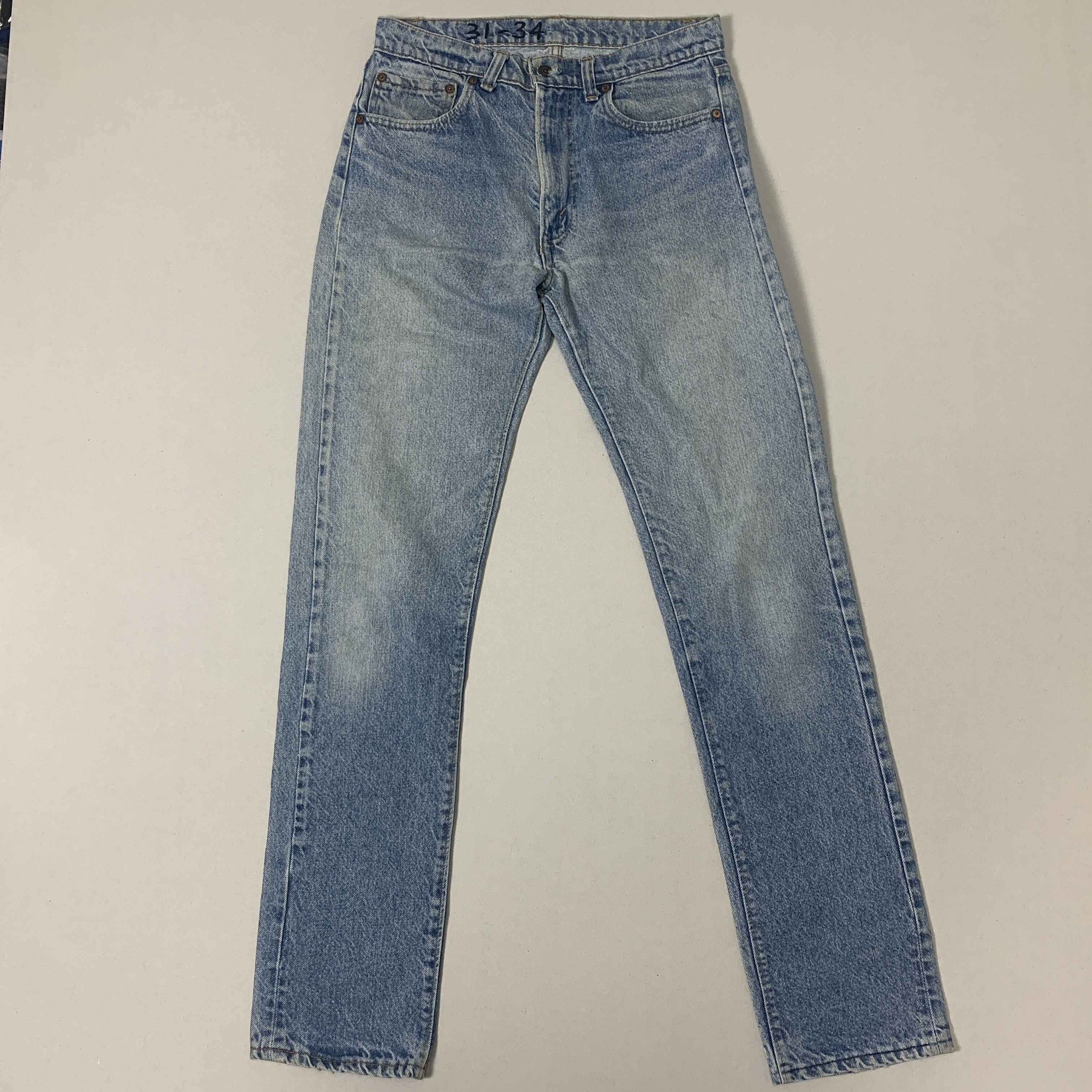 Levi's Vintage 80s LEVI'S 505 Faded Mid Wash Jeans P0033 Size US 30 / EU 46 - 1 Thumbnail