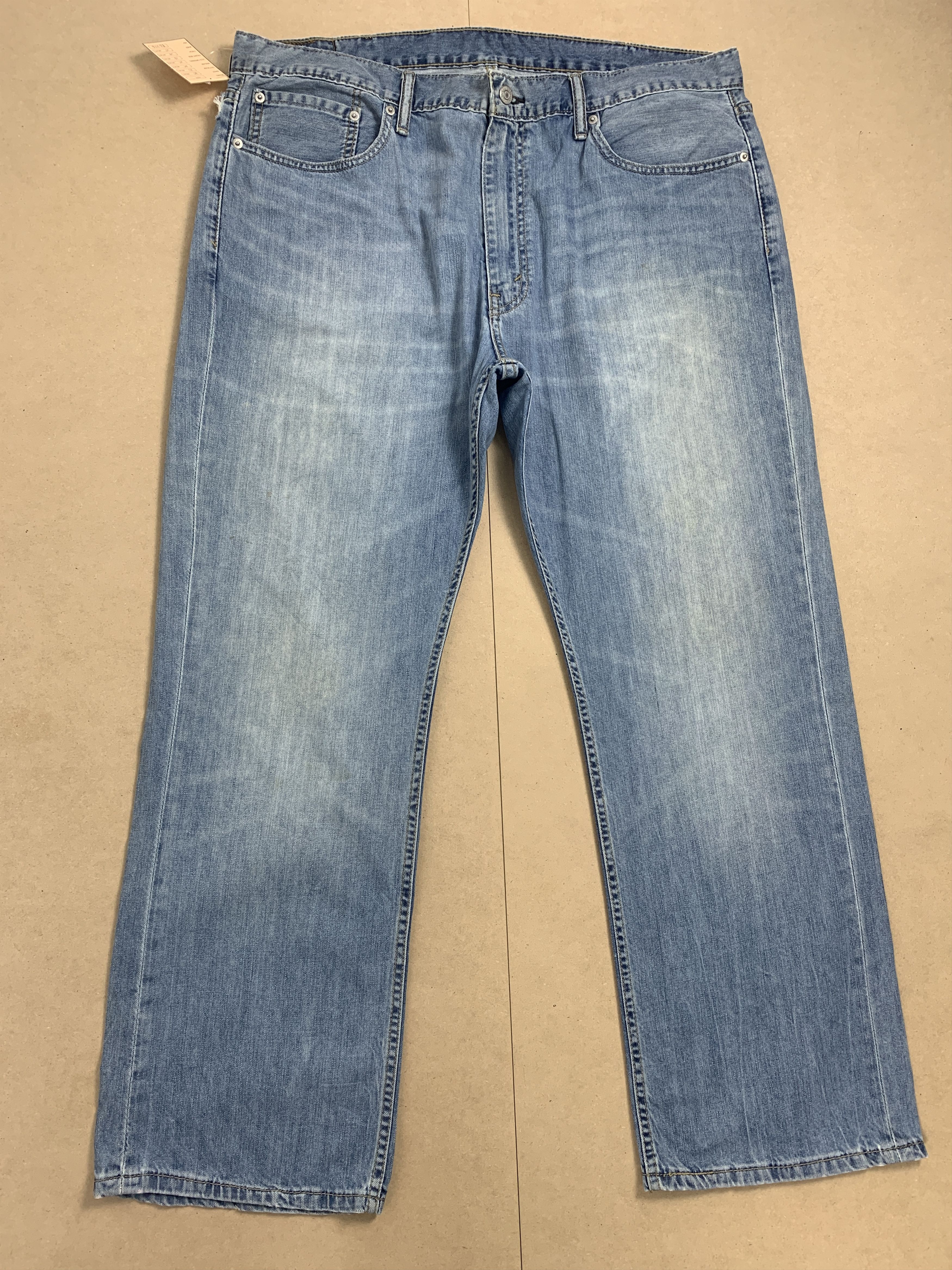 image of Levis 559 Straight Cut Mid Wash Jeans in Mid Blue, Men's (Size 40)