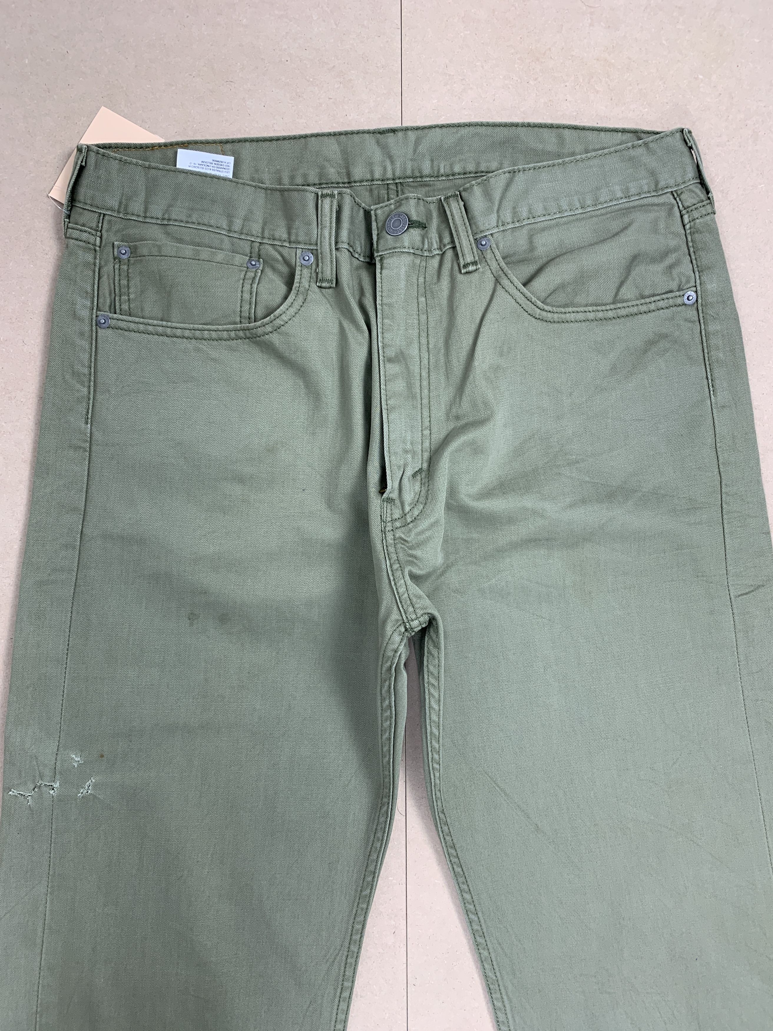 Levi's Vintage Levis 505 Straight Cut Military Green Jeans P0356 Size US 36 / EU 52 - 2 Thumbnail