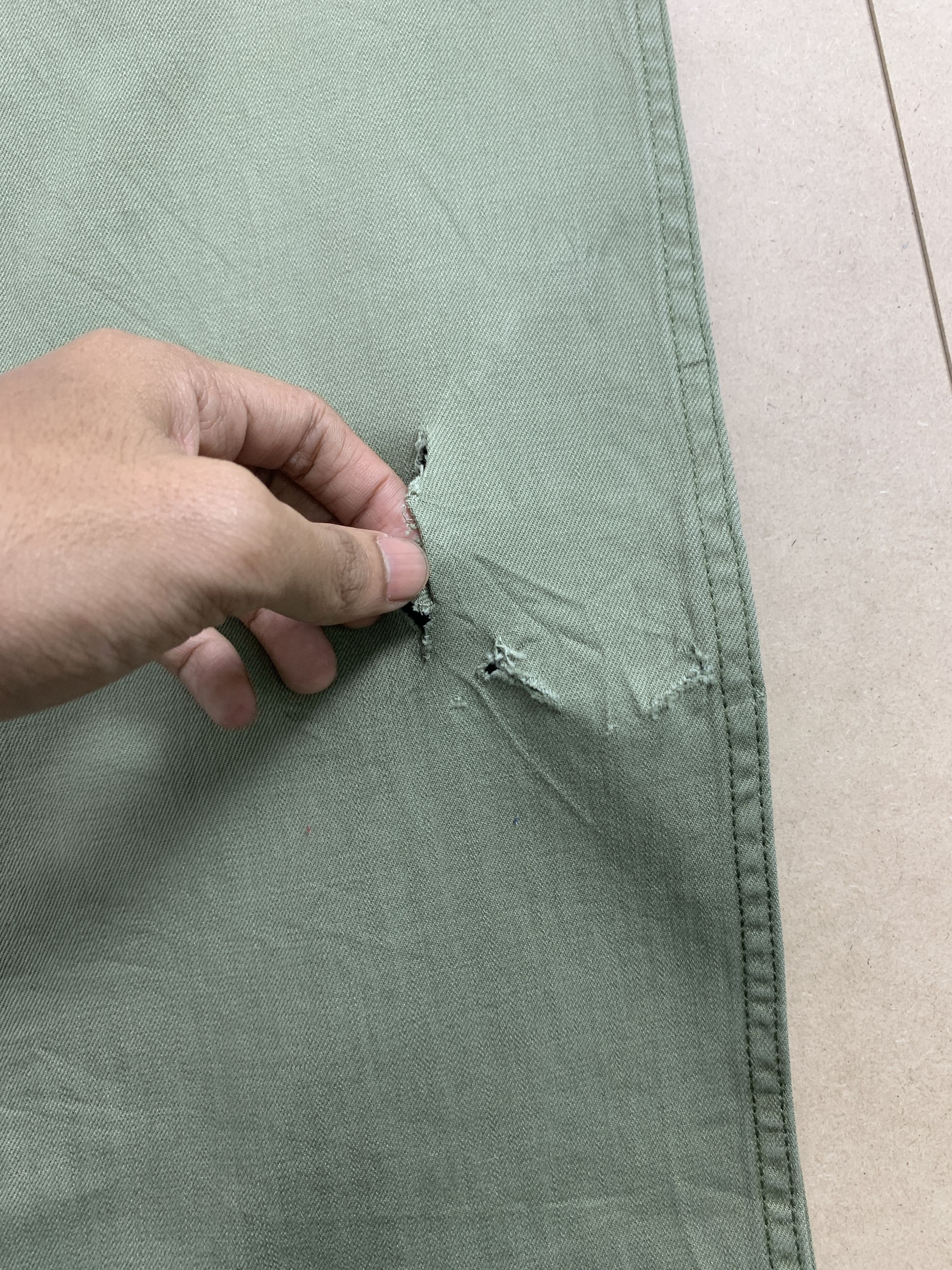 Levi's Vintage Levis 505 Straight Cut Military Green Jeans P0356 Size US 36 / EU 52 - 5 Thumbnail