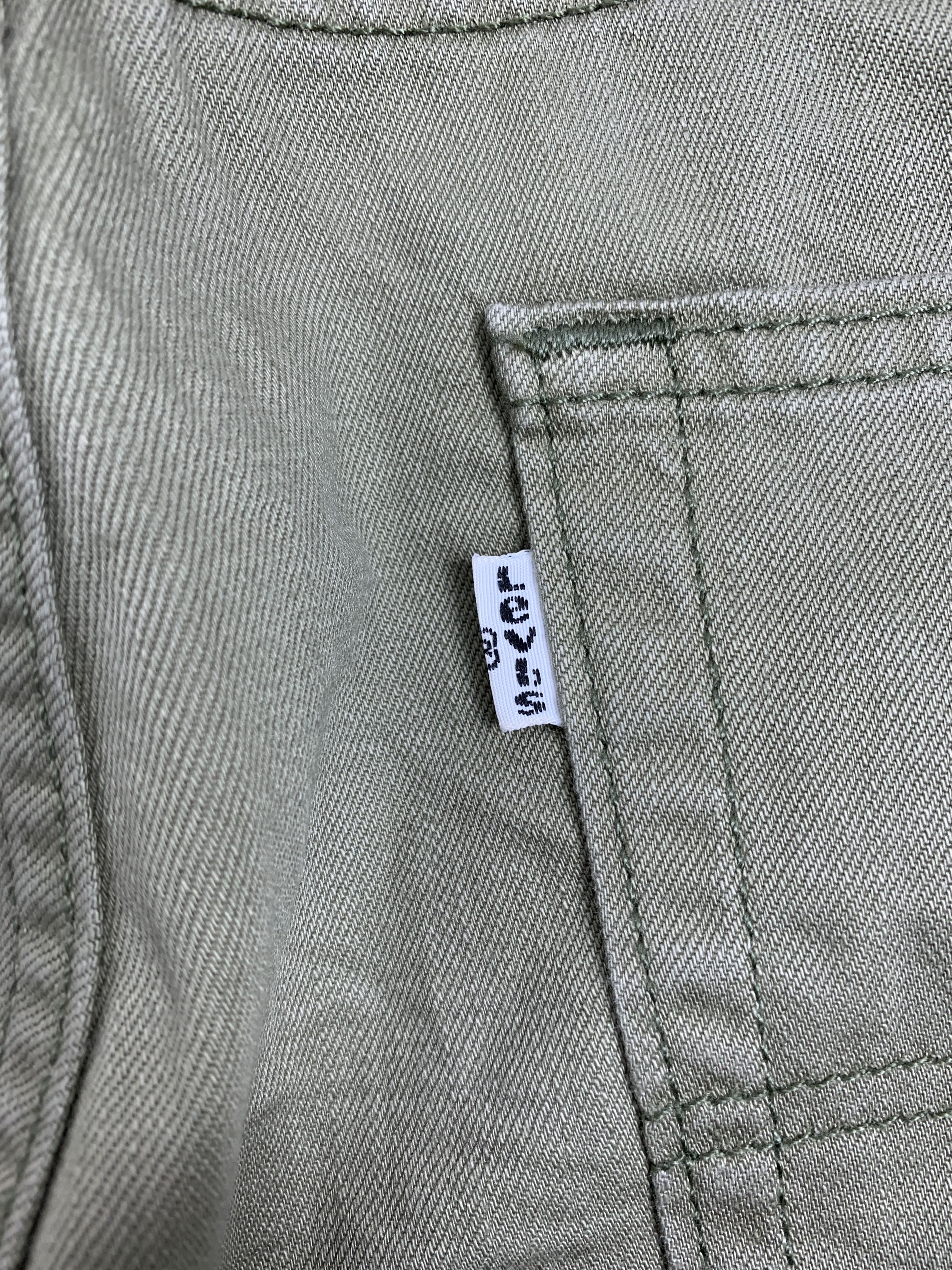 Levi's Vintage Levis 505 Straight Cut Military Green Jeans P0356 Size US 36 / EU 52 - 11 Thumbnail