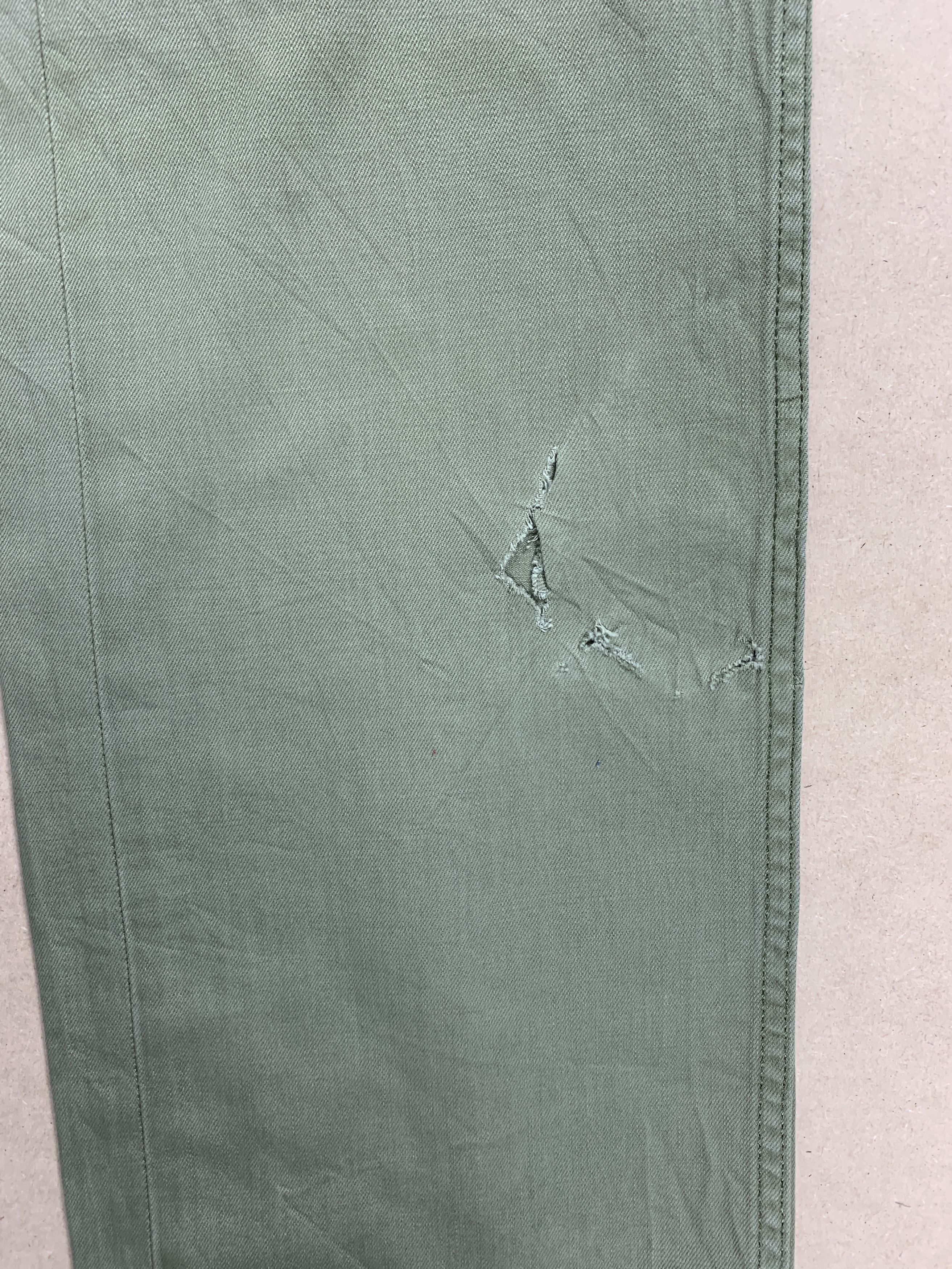 Levi's Vintage Levis 505 Straight Cut Military Green Jeans P0356 Size US 36 / EU 52 - 4 Thumbnail