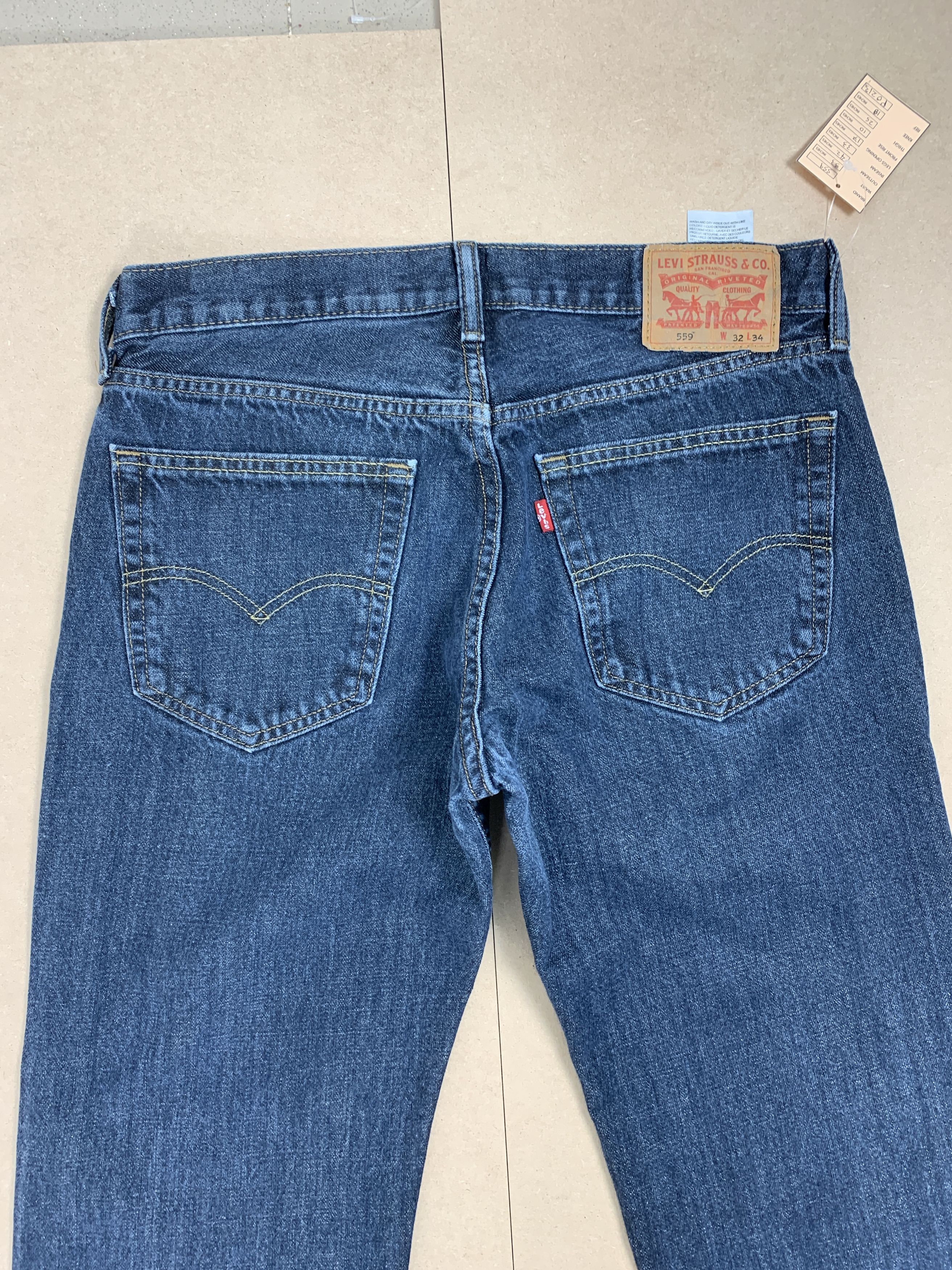 Levi's × Vintage Vintage Levis 559 Straight Cut Blue Jeans Size US 33 - 6 Thumbnail