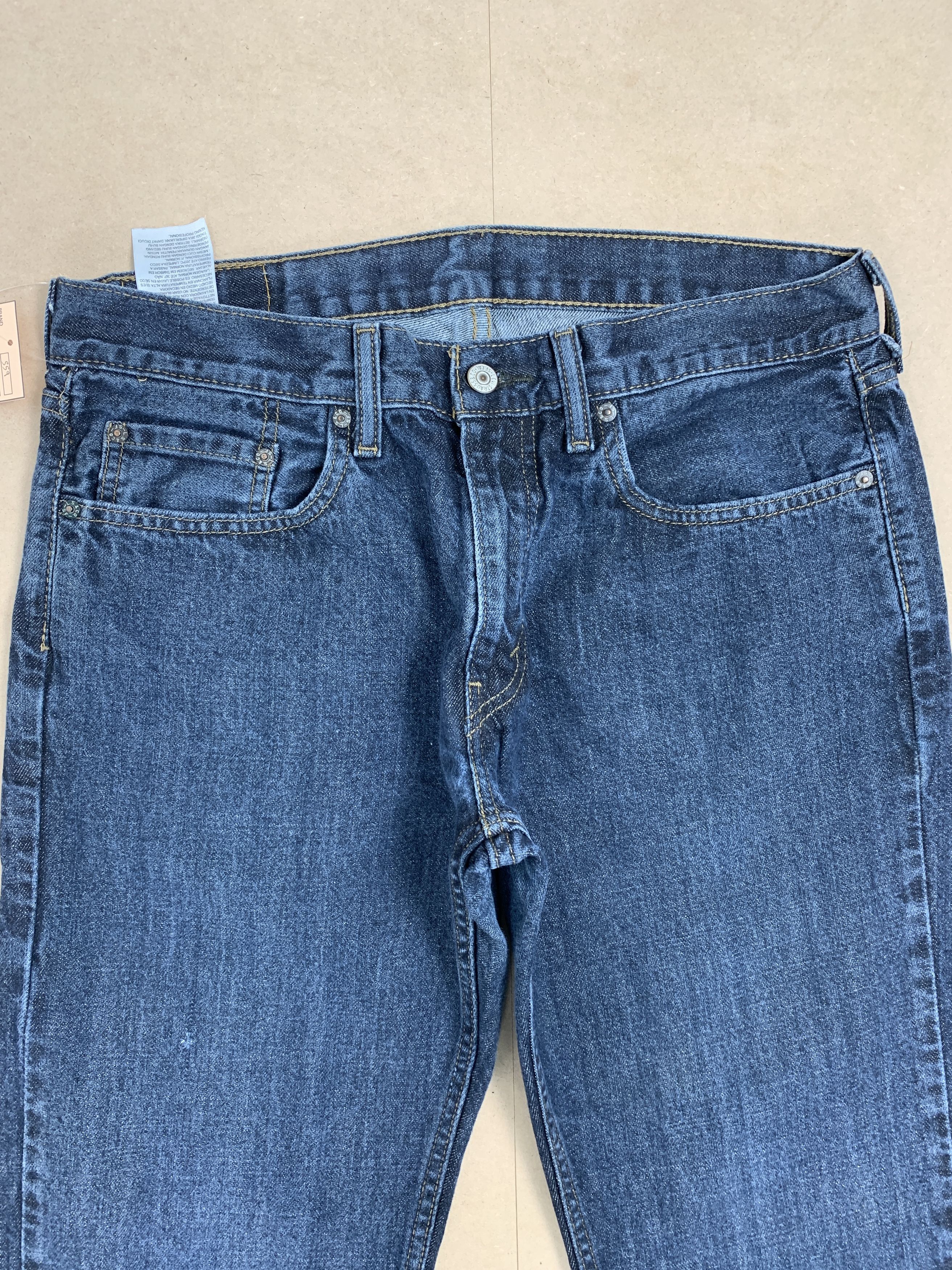 Levi's × Vintage Vintage Levis 559 Straight Cut Blue Jeans Size US 33 - 2 Thumbnail