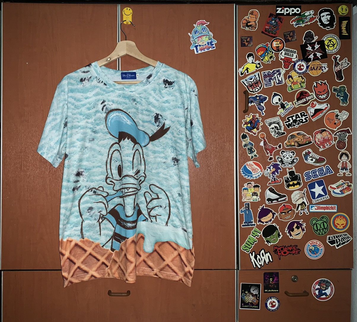 Disney × Nickelodeon × Vintage Disney DONALD DUCK Fullprint T-shirt Size US M / EU 48-50 / 2 - 1 Thumbnail