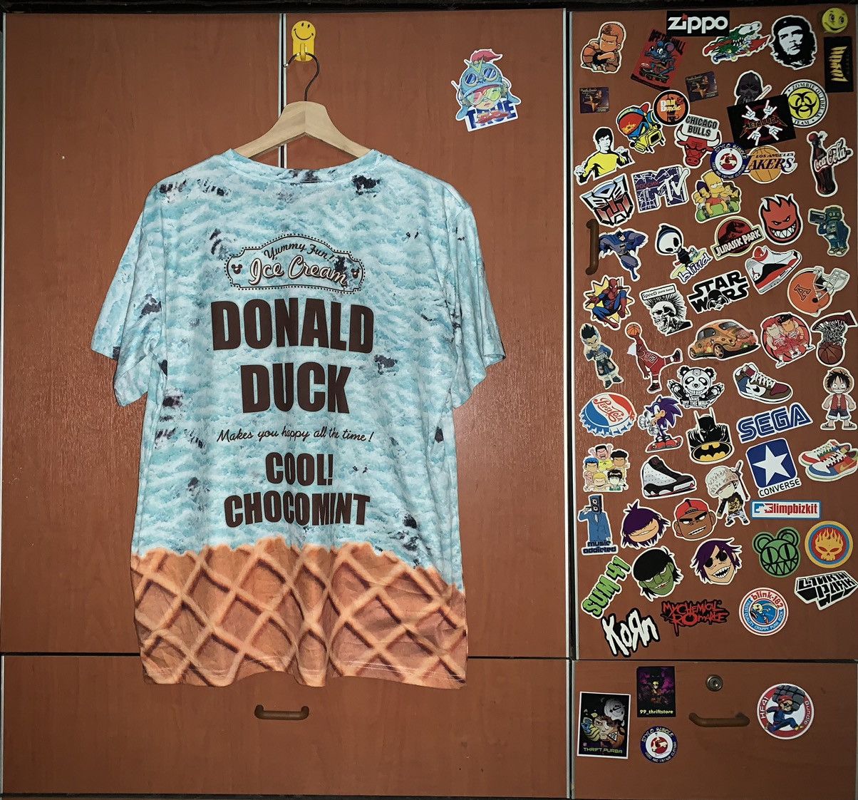 Disney × Nickelodeon × Vintage Disney DONALD DUCK Fullprint T-shirt Size US M / EU 48-50 / 2 - 5 Thumbnail