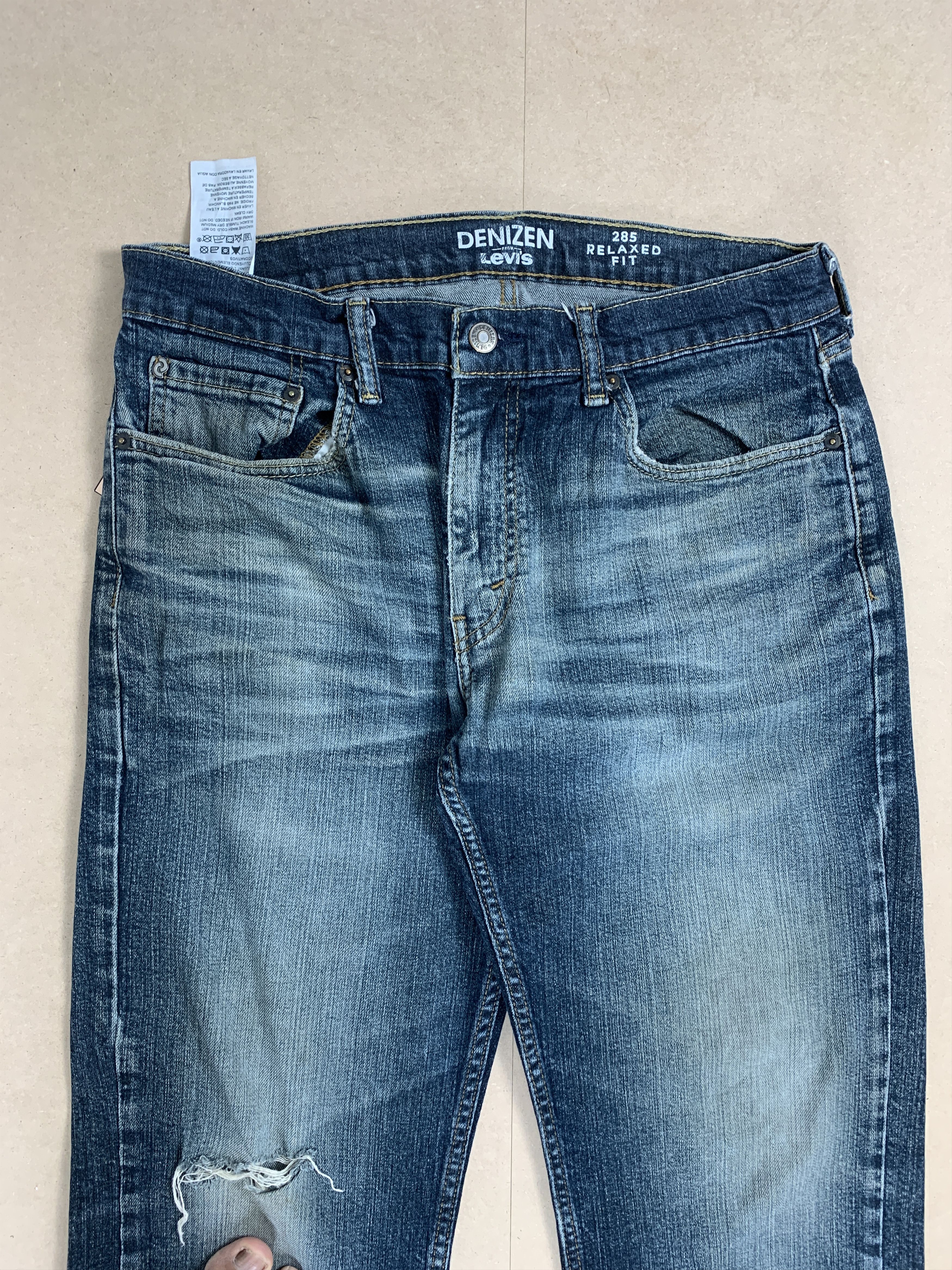Denizen × Levi's × Vintage Denizen Levi's Faded Distressed Men Blue Denim Size US 32 / EU 48 - 2 Thumbnail