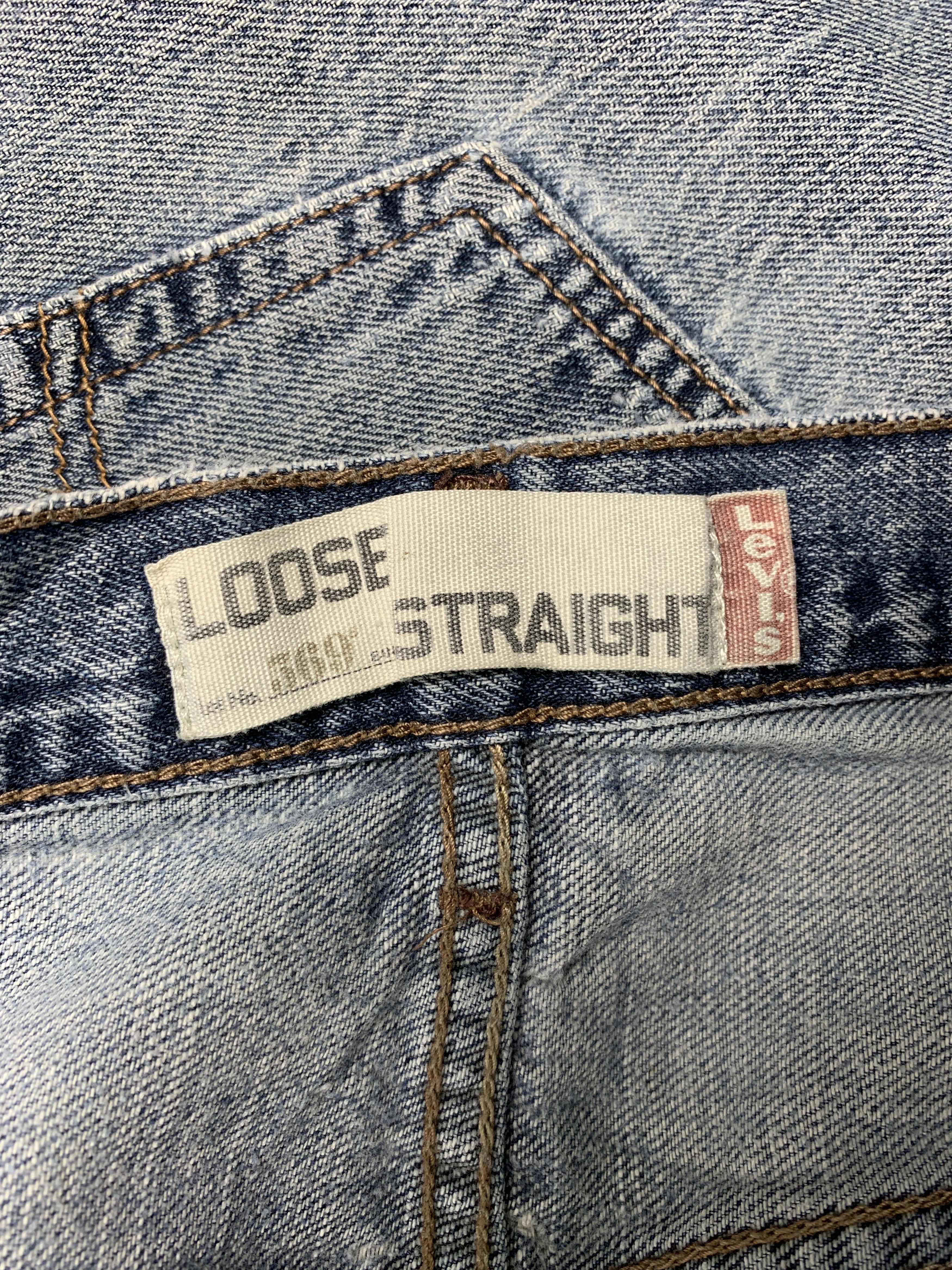 Levi's Vintage Levis 569 Straight Cut faded Mid Wash Jeans Size US 38 / EU 54 - 11 Thumbnail