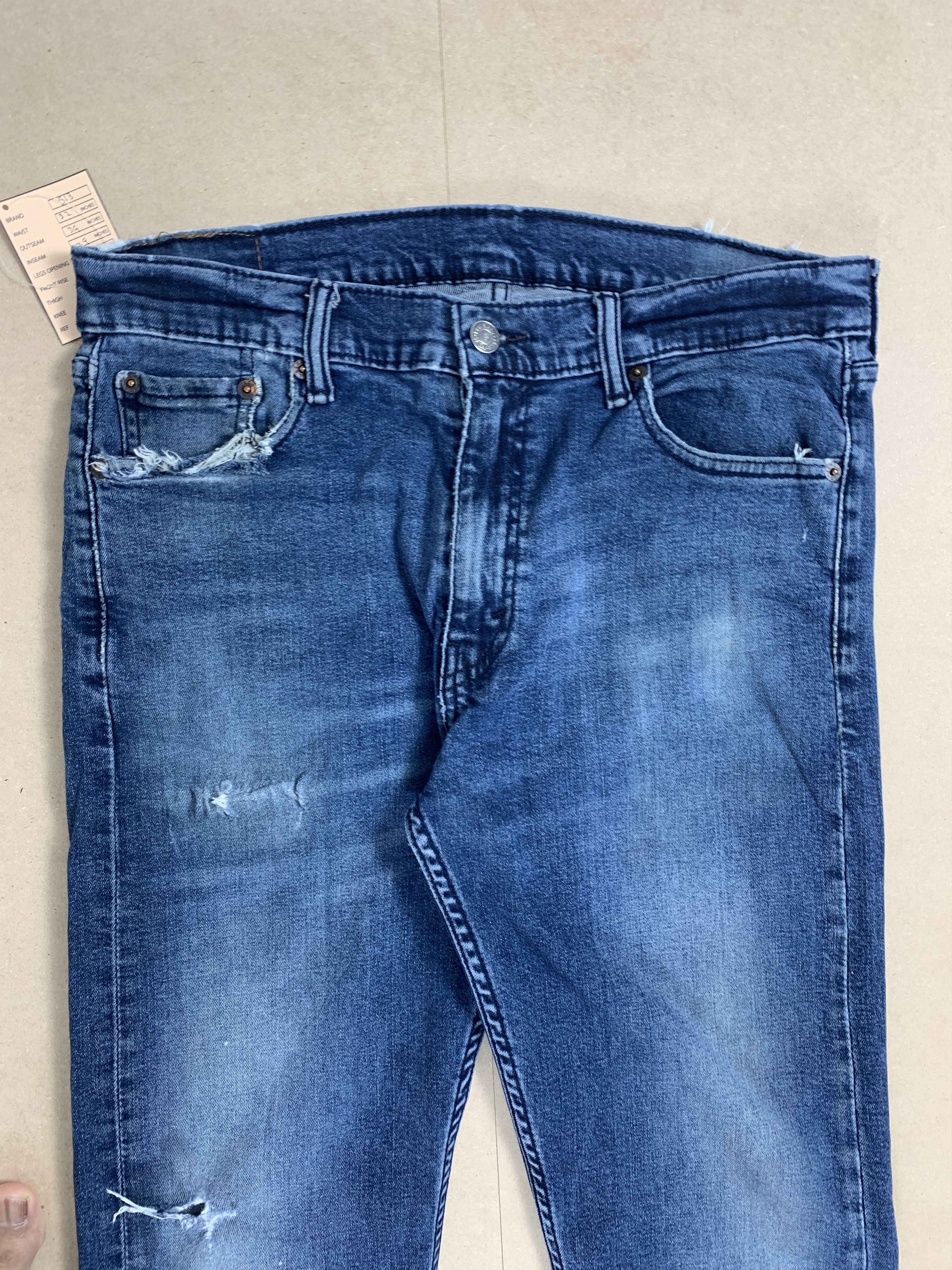 Levi's × Vintage Vintage Levis 513 Straightcut Medium Wash Jeans Size US 32 / EU 48 - 2 Thumbnail