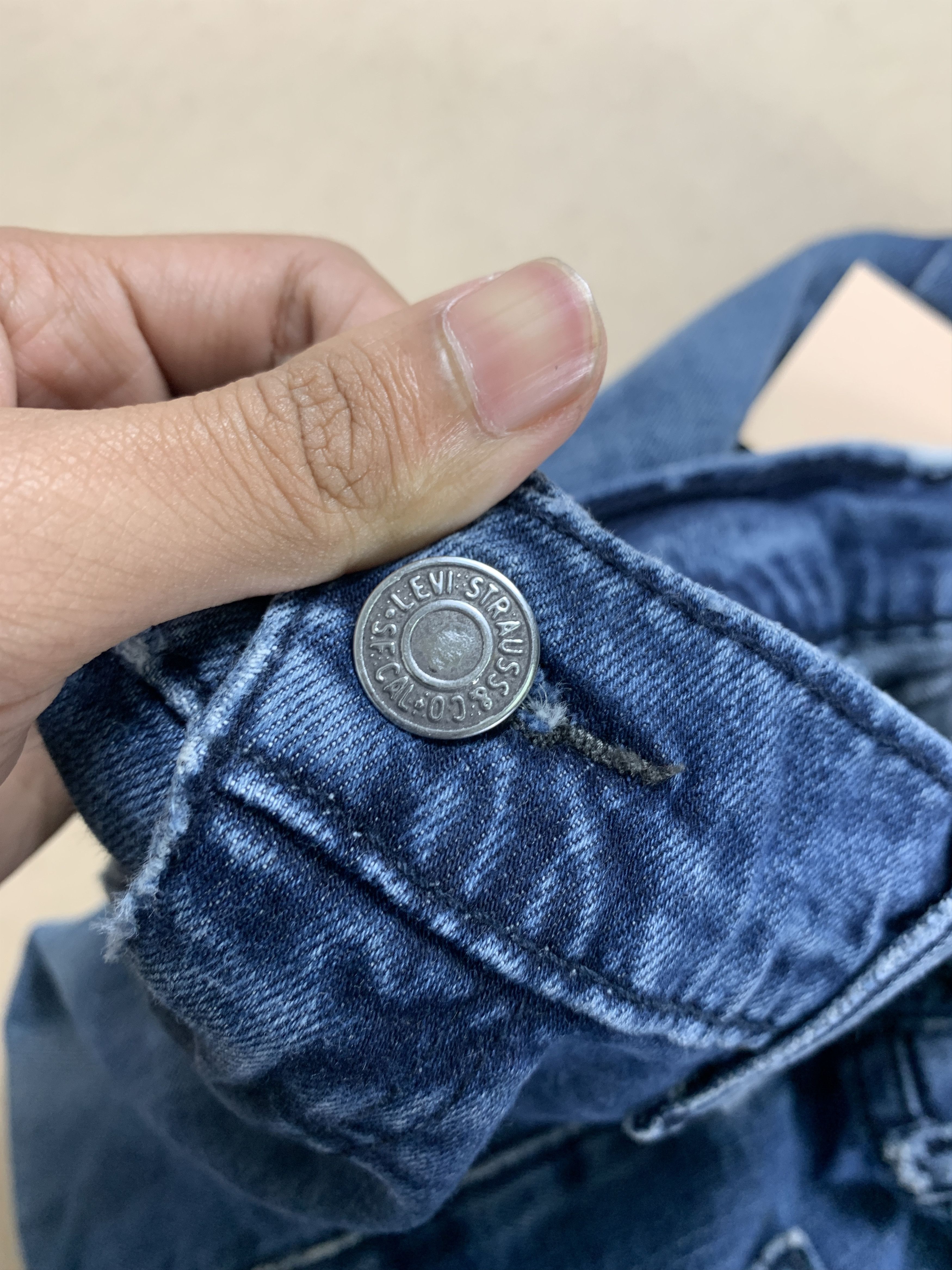 Levi's × Vintage Vintage Levis 513 Straightcut Medium Wash Jeans Size US 32 / EU 48 - 19 Thumbnail