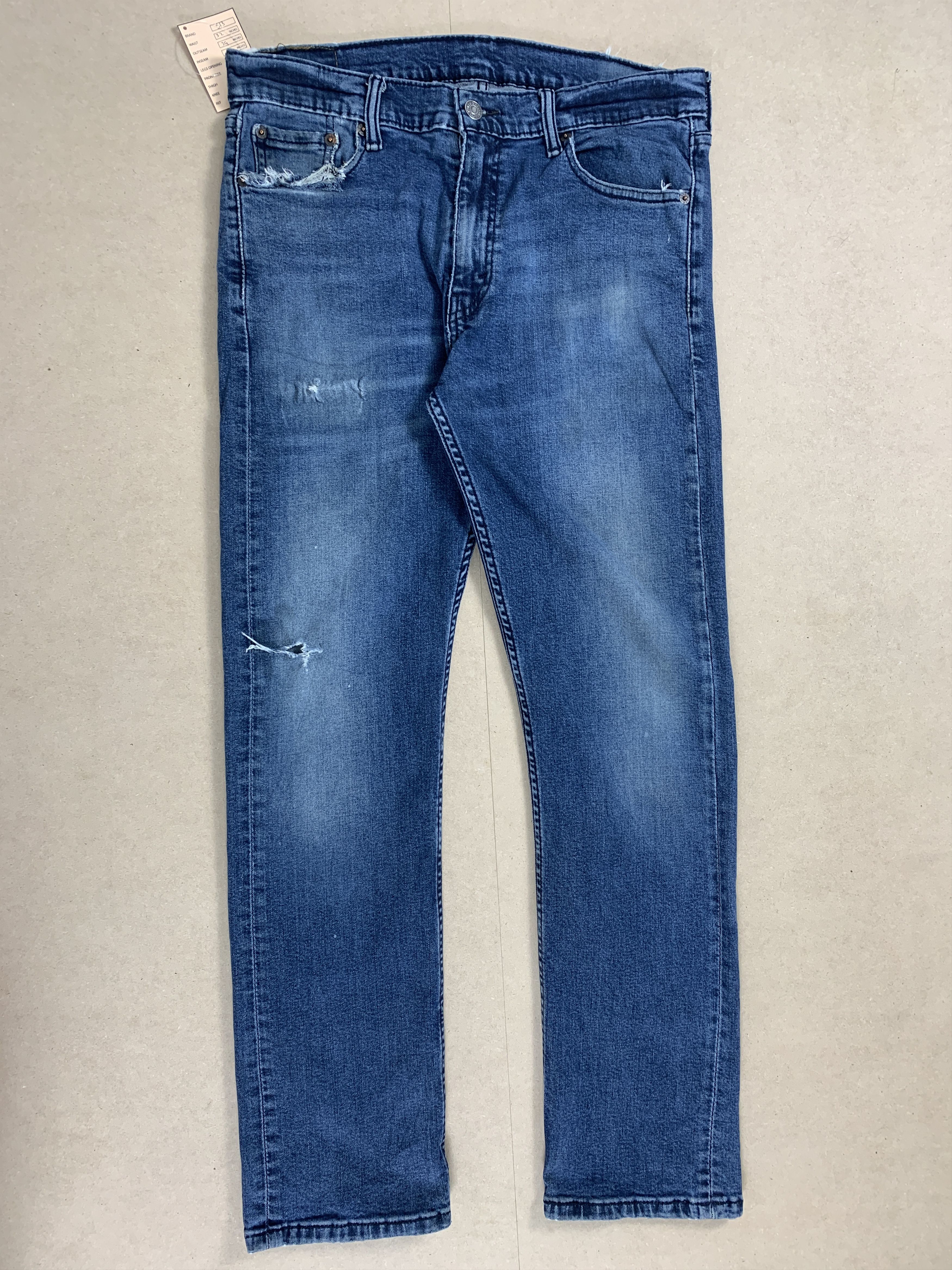 Levi's × Vintage Vintage Levis 513 Straightcut Medium Wash Jeans Size US 32 / EU 48 - 1 Thumbnail