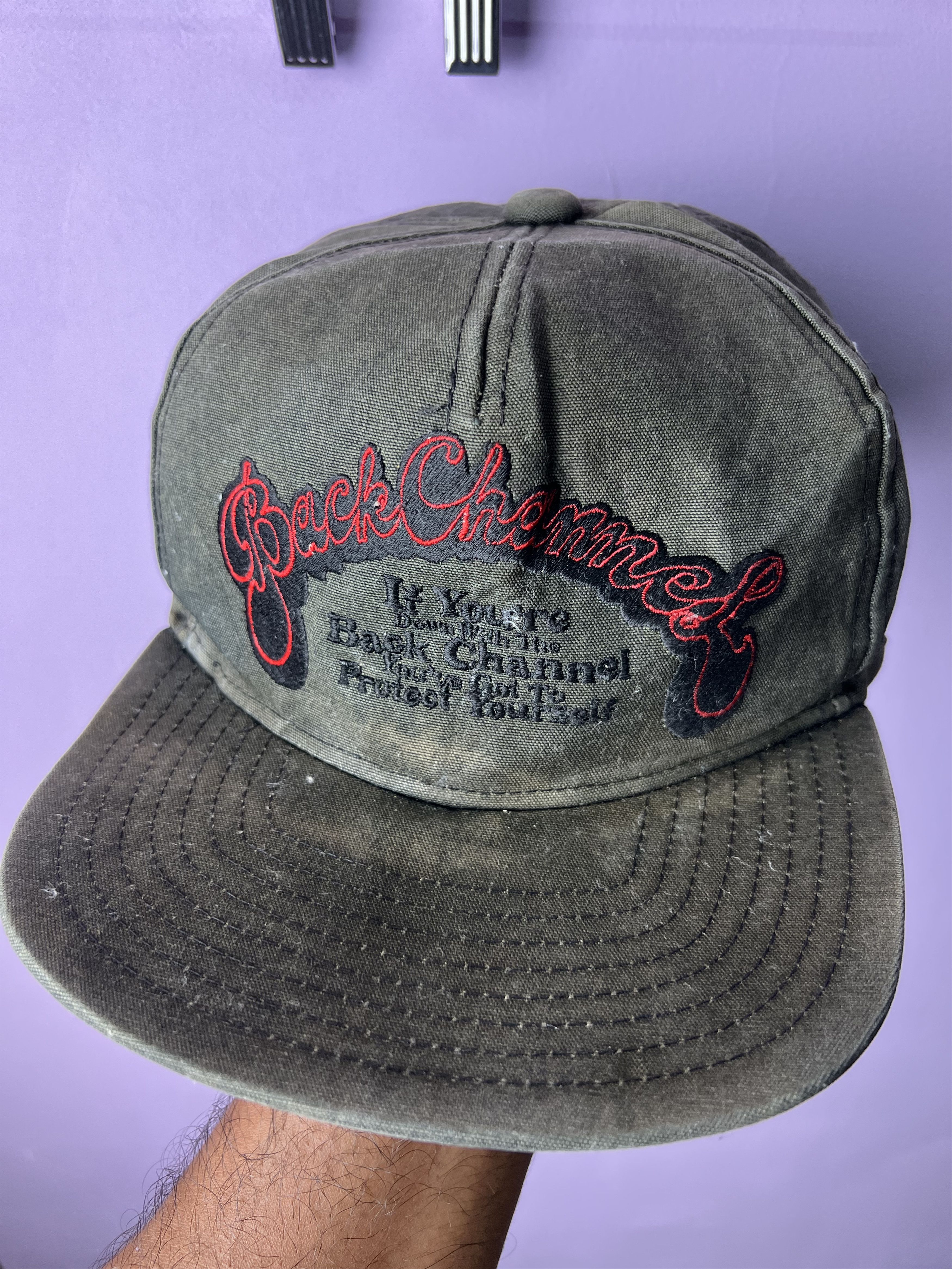 Japanese Brand 🔥Vintage Sun Faded Back Channel Snapback Size ONE SIZE - 2 Thumbnail