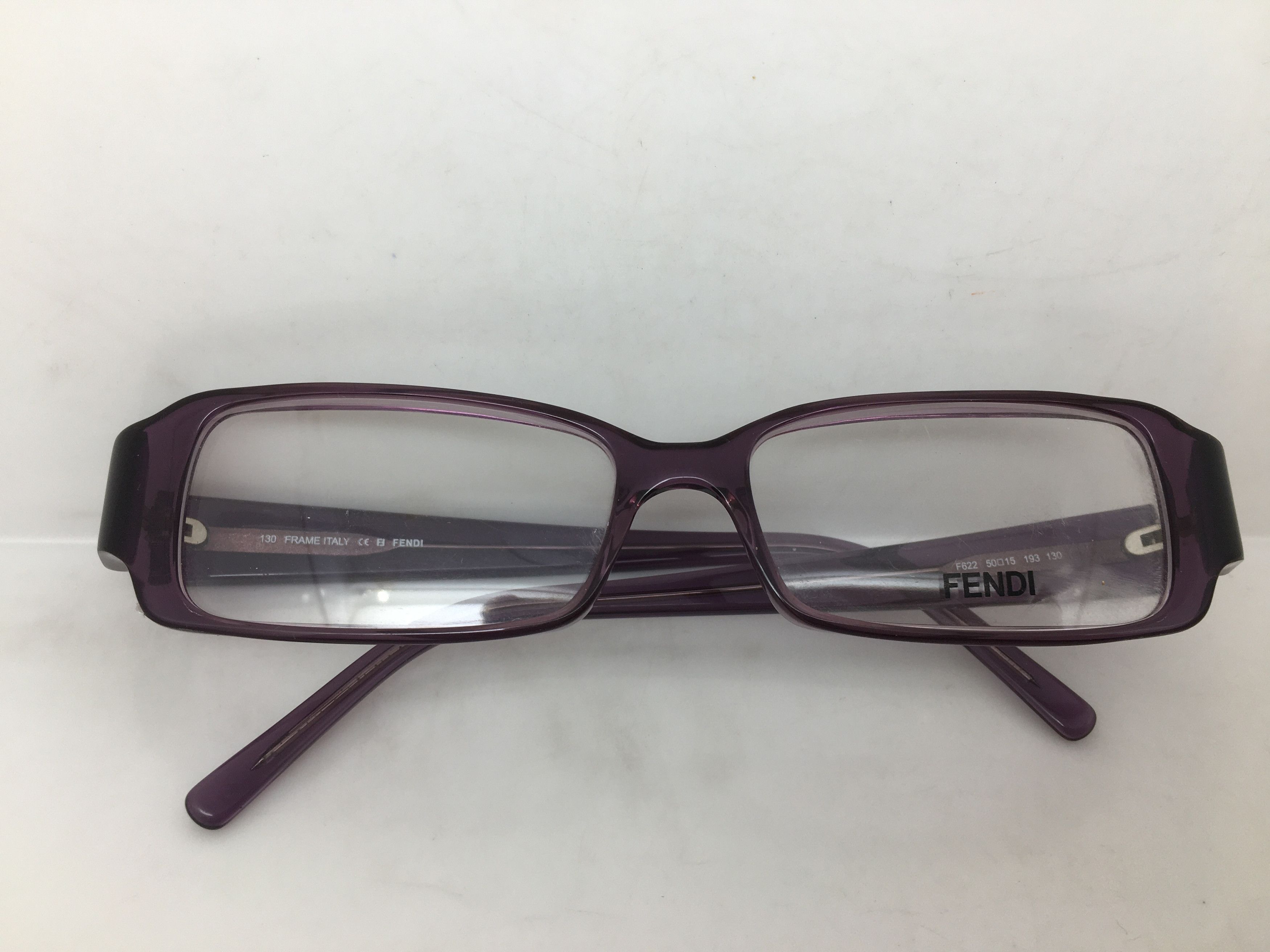 Fendi F622 RX Eyeglasses Frame Italy Clear Purple