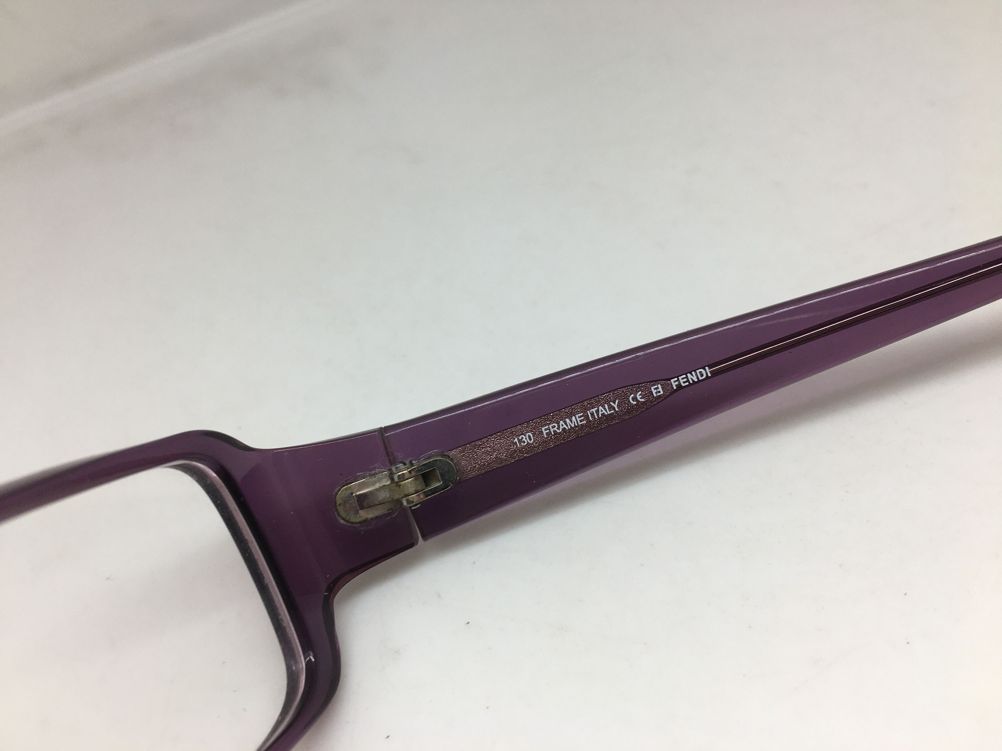 Fendi F622 RX Eyeglasses Frame Italy Clear Purple