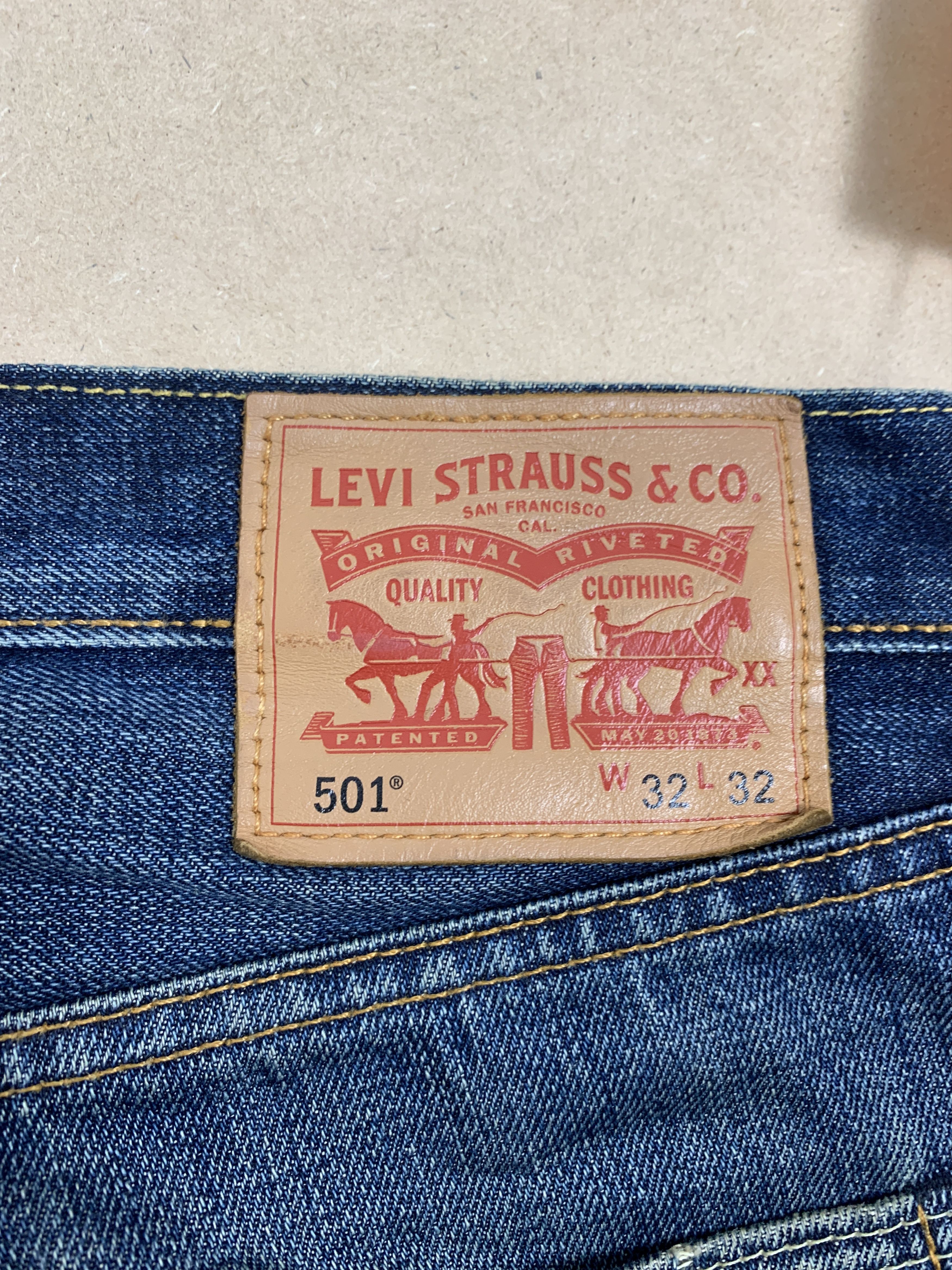 Levi's Vintage 90s Levis 501 Straight Cut Faded Jeans P0305 Size US 32 / EU 48 - 9 Thumbnail