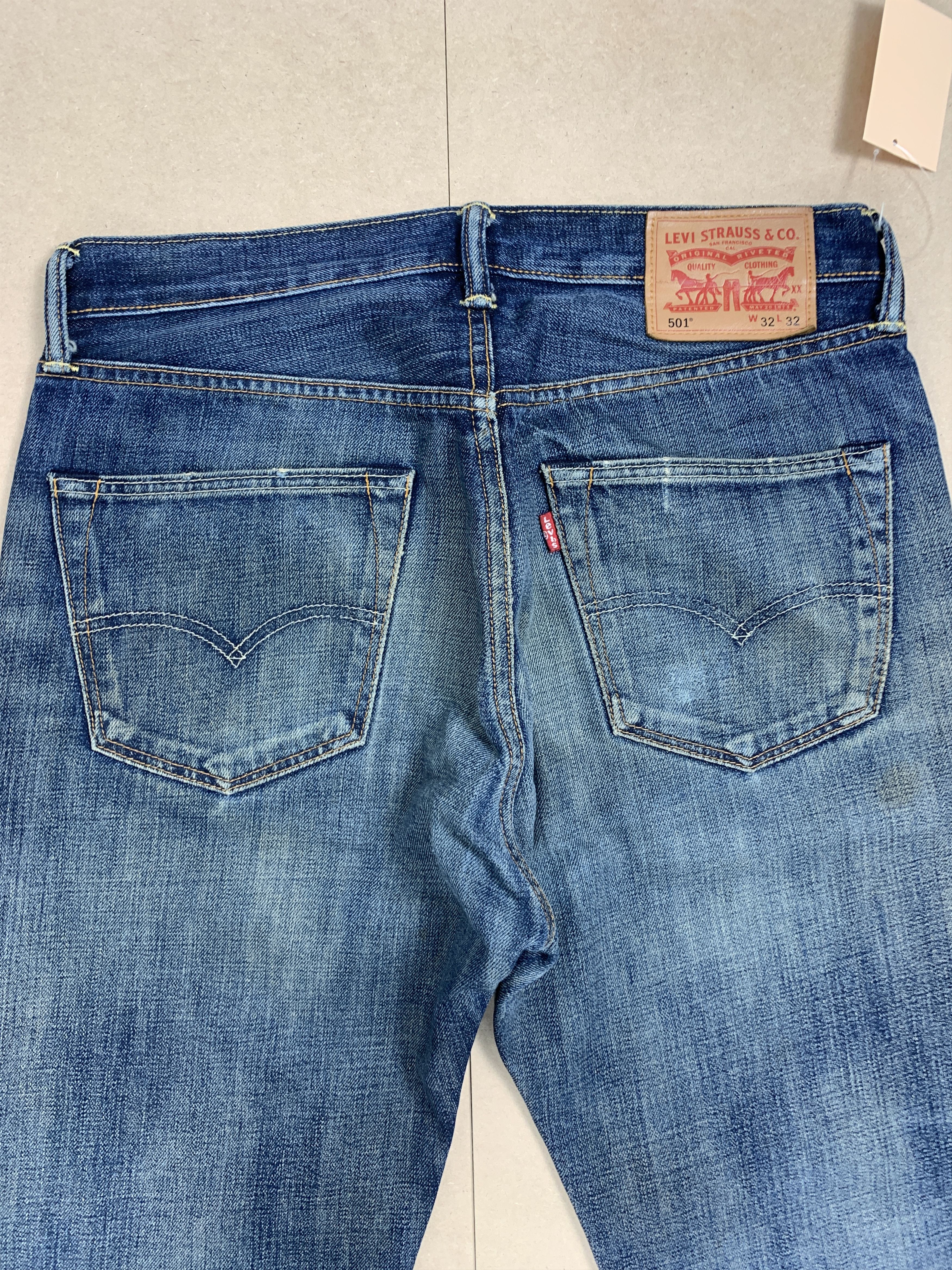 Levi's Vintage 90s Levis 501 Straight Cut Faded Jeans P0305 Size US 32 / EU 48 - 8 Thumbnail