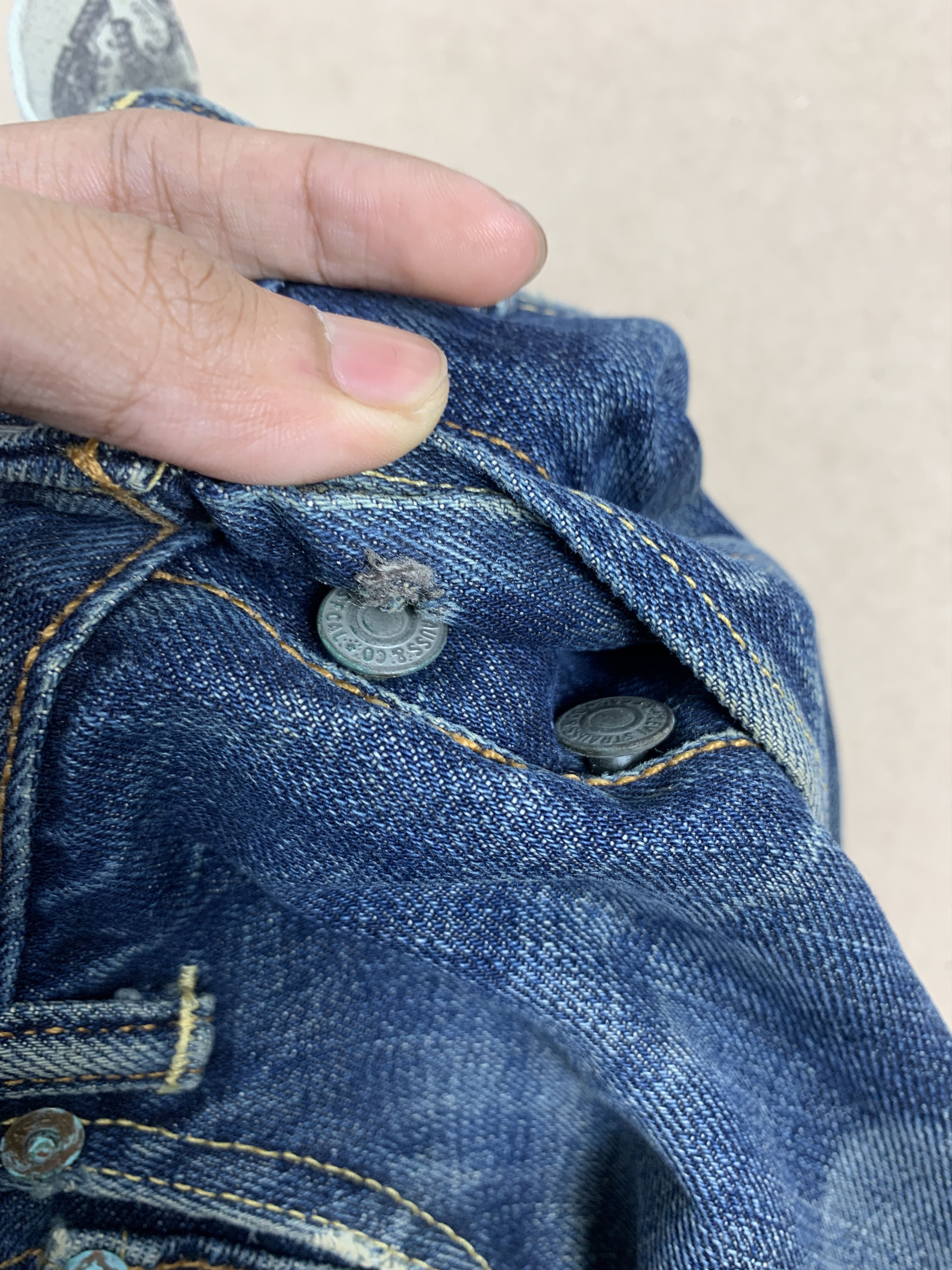 Levi's Vintage 90s Levis 501 Straight Cut Faded Jeans P0305 Size US 32 / EU 48 - 20 Thumbnail