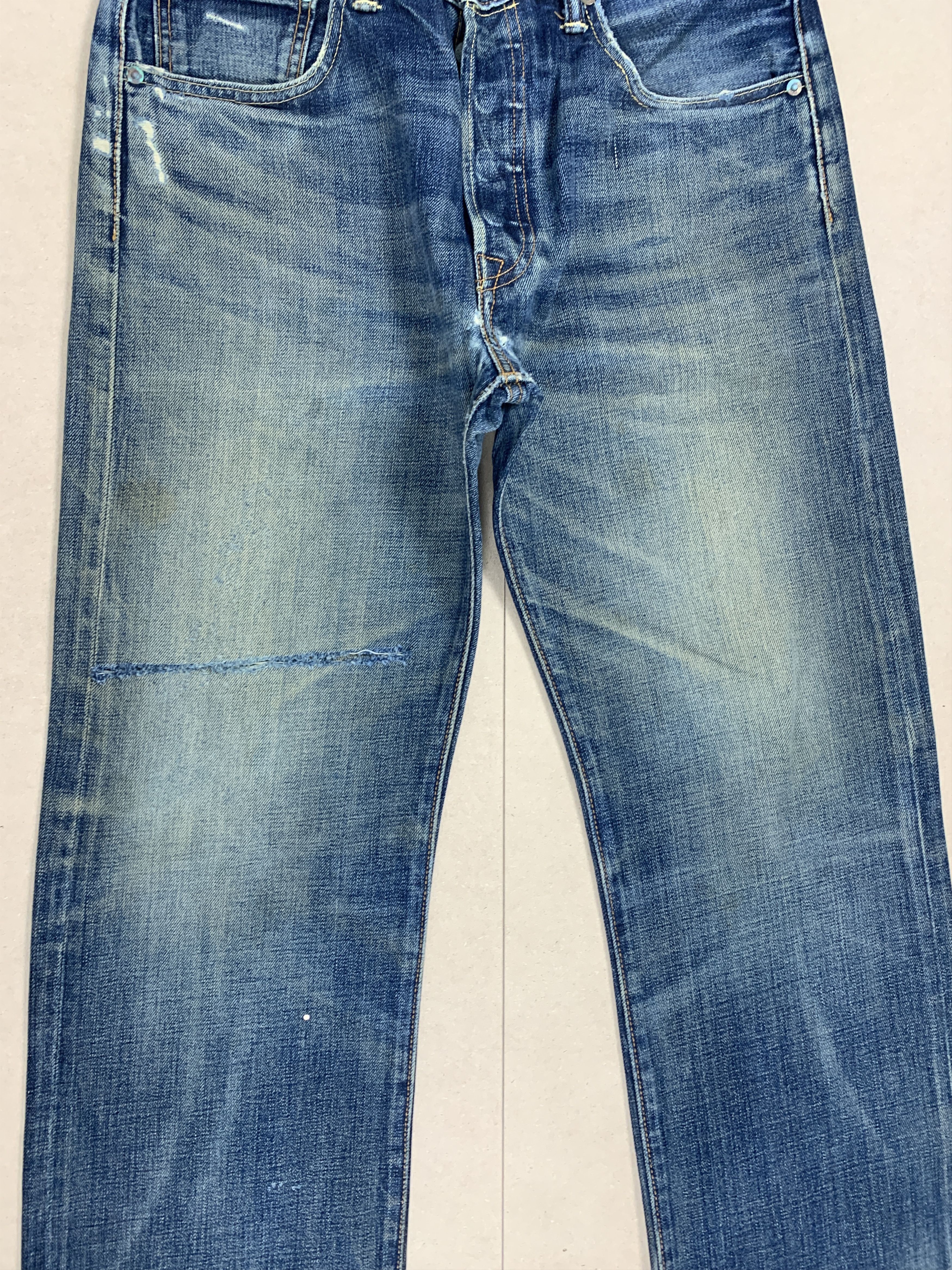 Levi's Vintage 90s Levis 501 Straight Cut Faded Jeans P0305 Size US 32 / EU 48 - 3 Thumbnail