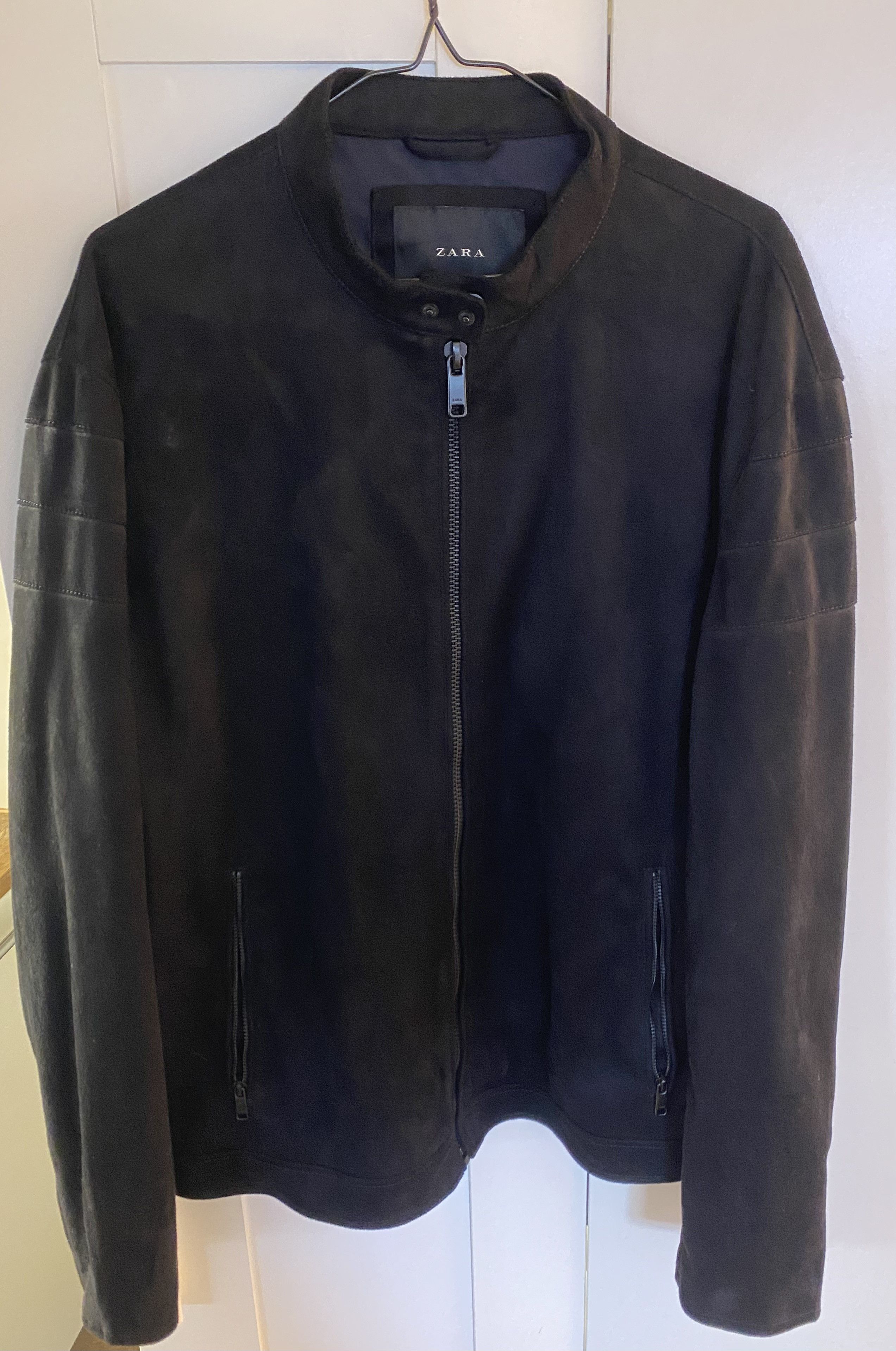 Zara Zara Srpls Leather Bomber Jacket | Grailed
