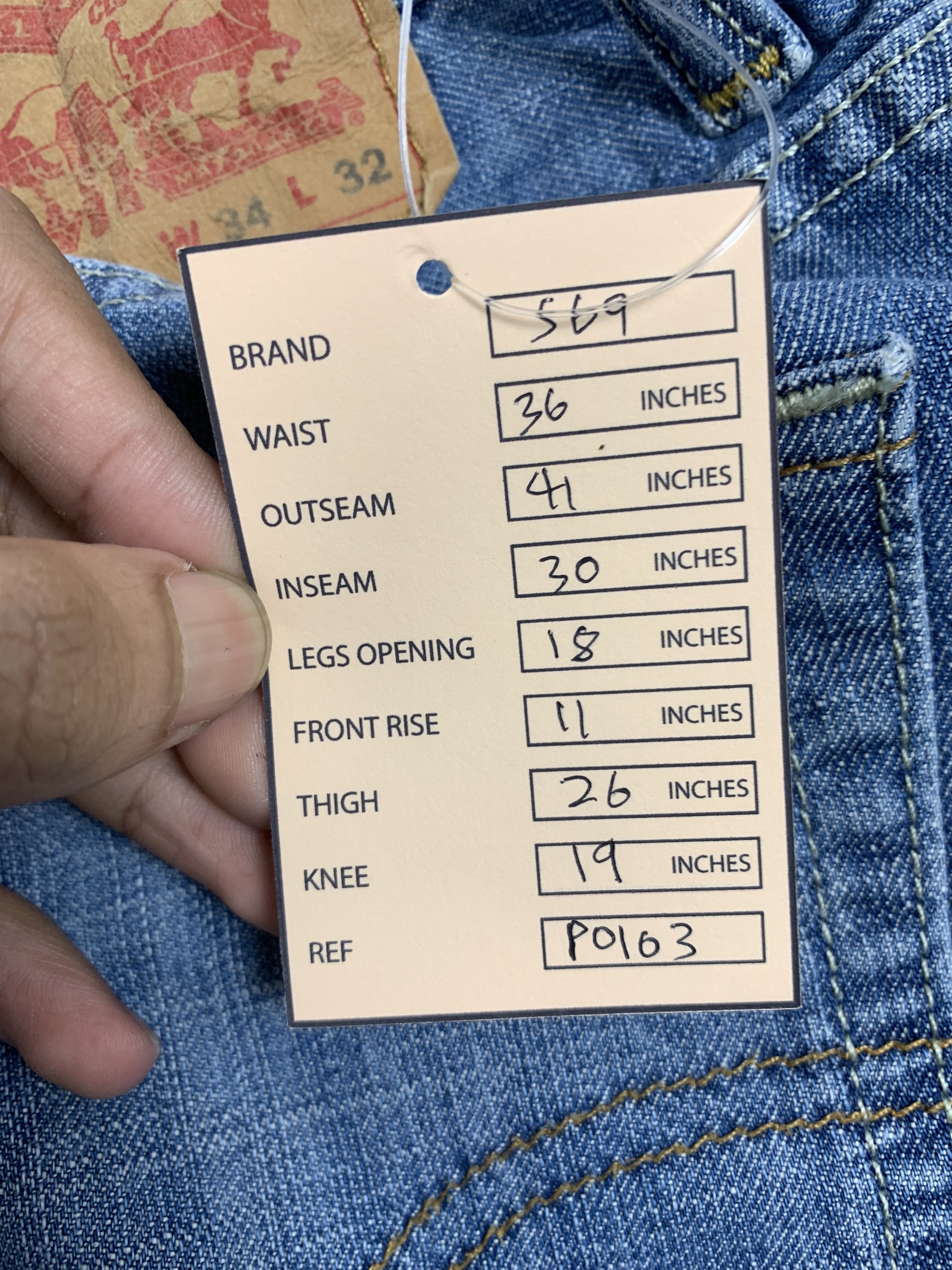 Levi's Vintage Levi's 569 Faded Blue Jeans Size US 36 / EU 52 - 19 Thumbnail