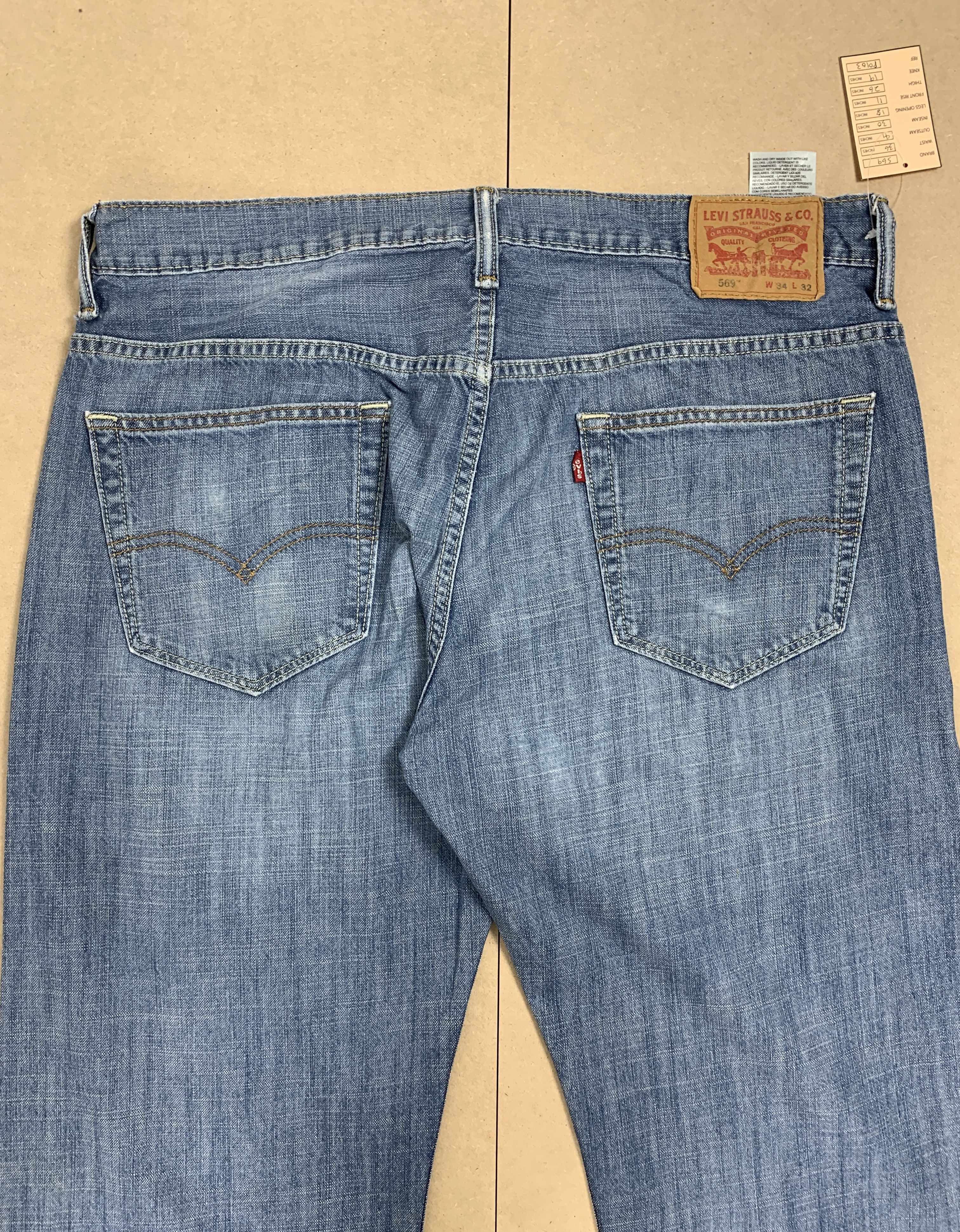 Levi's Vintage Levi's 569 Faded Blue Jeans Size US 36 / EU 52 - 6 Thumbnail
