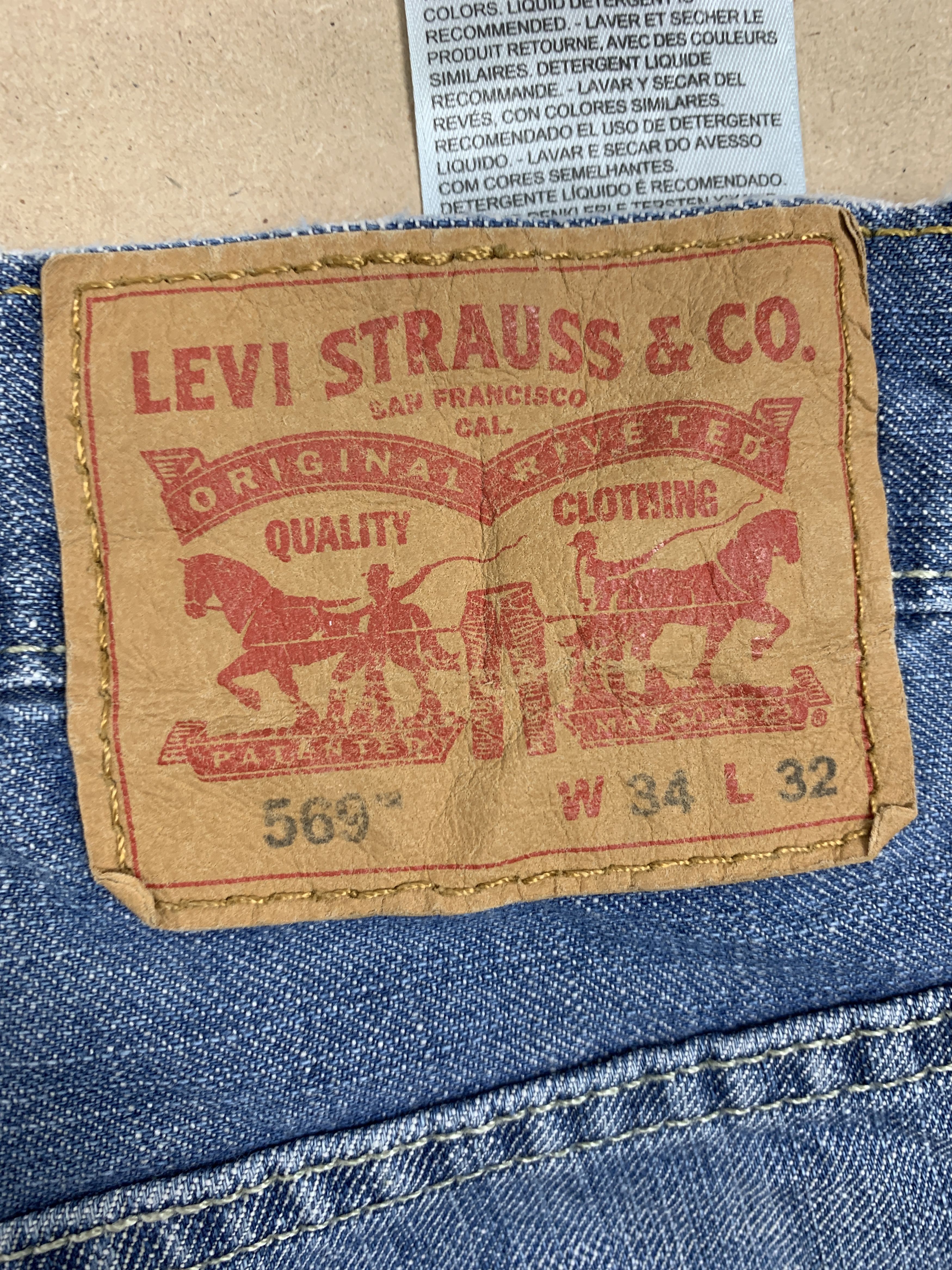 Levi's Vintage Levi's 569 Faded Blue Jeans Size US 36 / EU 52 - 7 Thumbnail