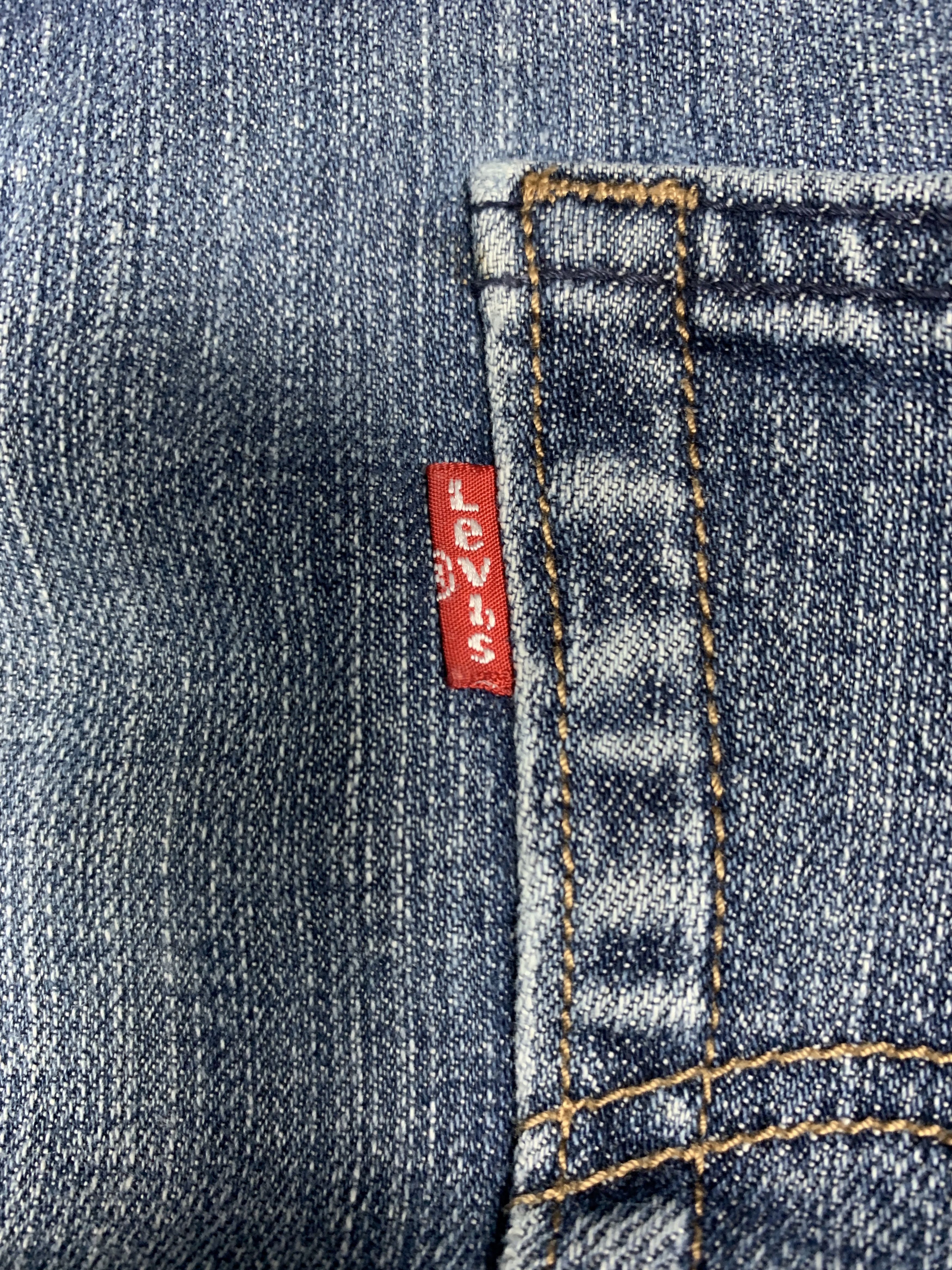 Levi's × Vintage Vintage LEVI'S 559 Distressed Faded Straight Cut Mid Wash Size US 34 / EU 50 - 17 Thumbnail