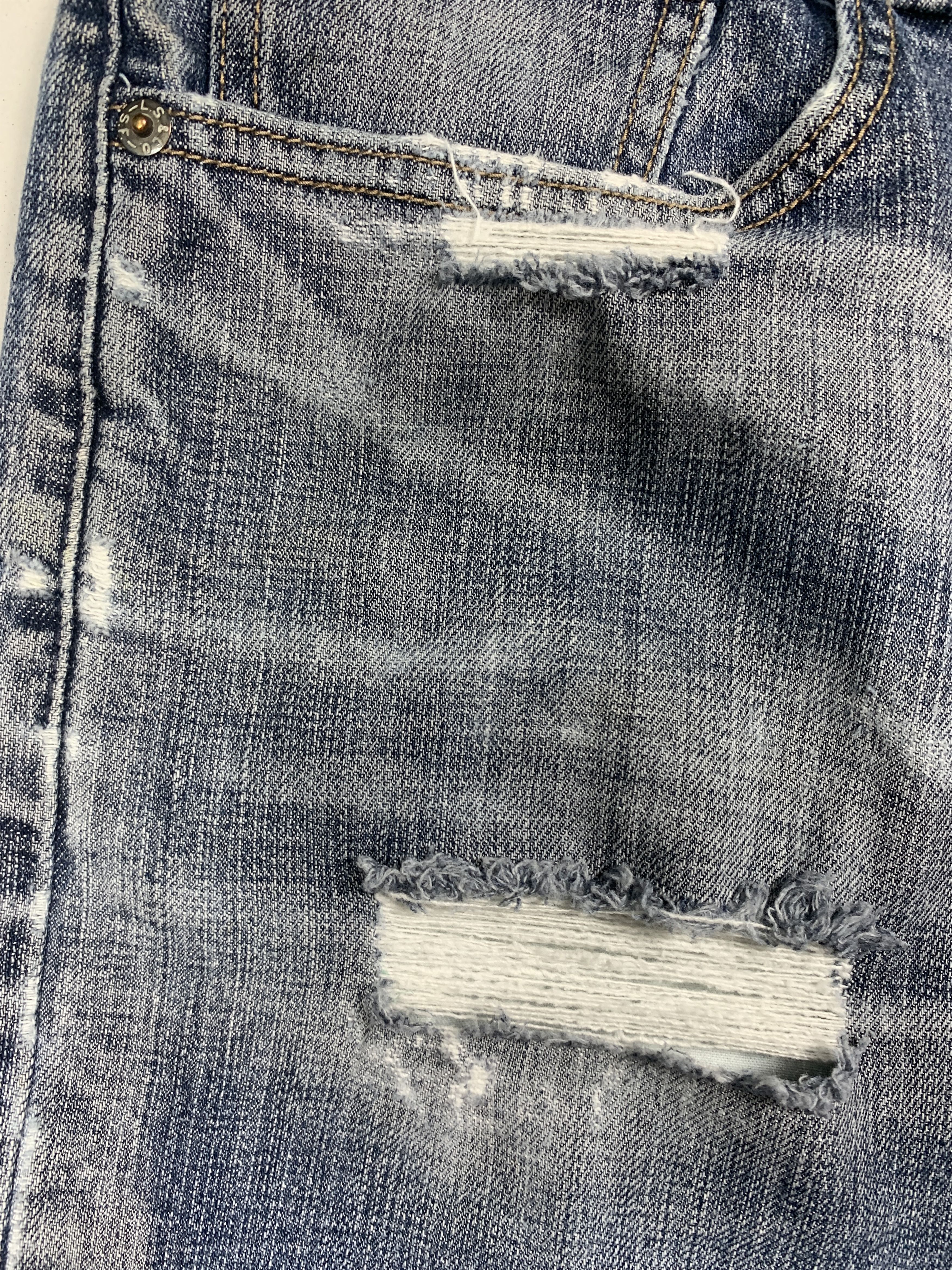 Levi's × Vintage Vintage LEVI'S 559 Distressed Faded Straight Cut Mid Wash Size US 34 / EU 50 - 3 Thumbnail