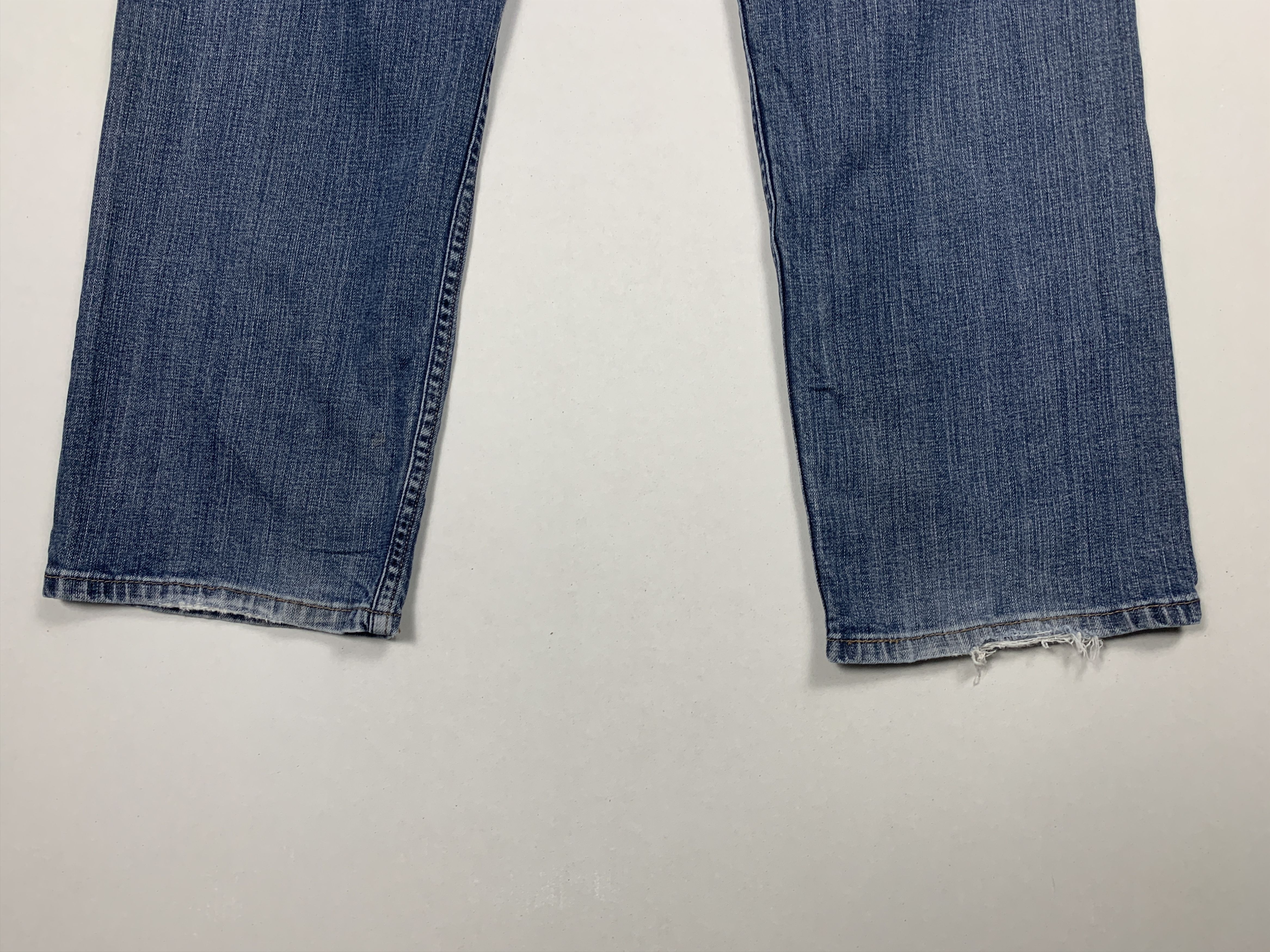 Levi's × Vintage Vintage LEVI'S 559 Distressed Faded Straight Cut Mid Wash Size US 34 / EU 50 - 15 Thumbnail