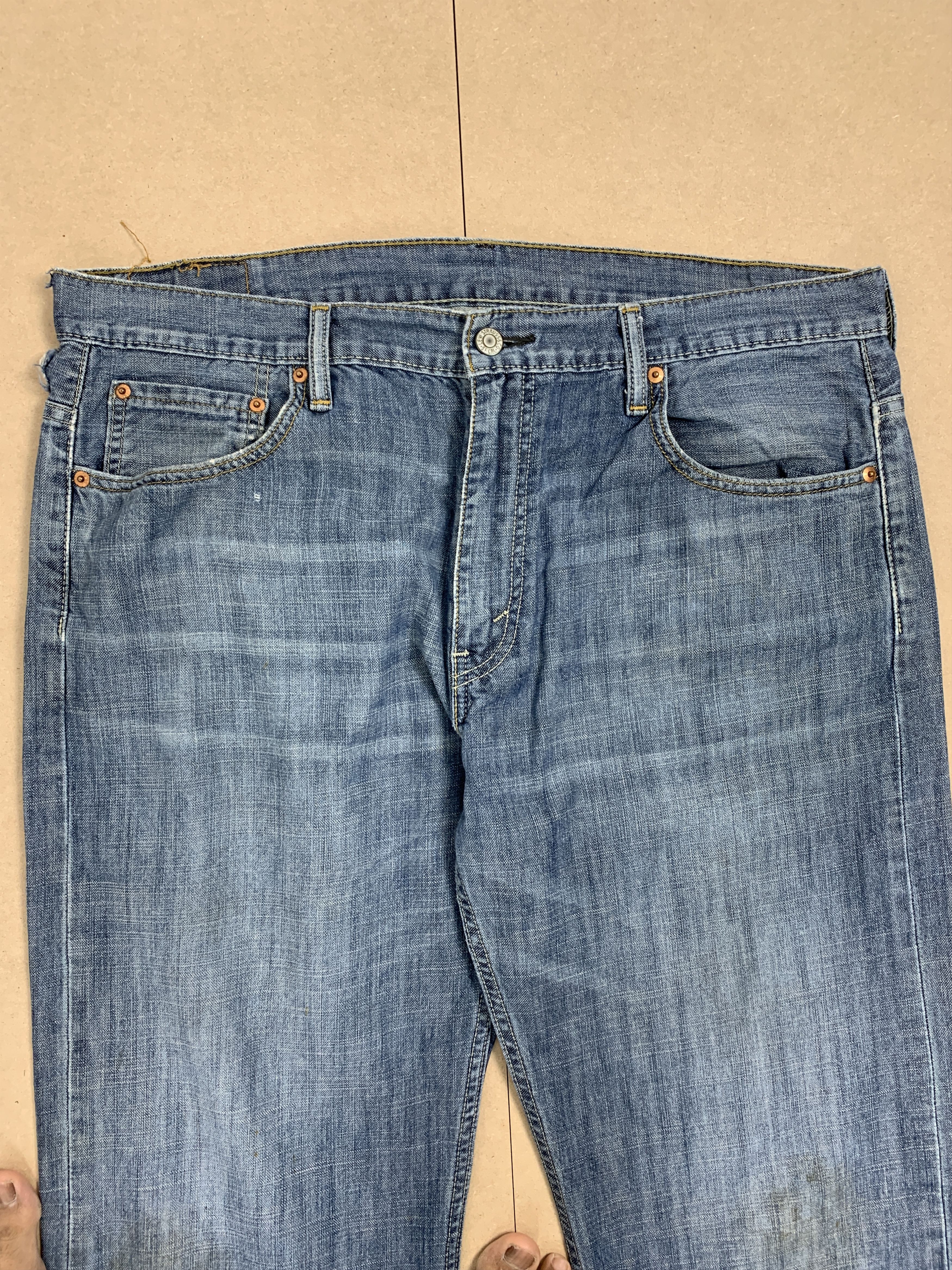 Levi's Vintage Levis's 569 Straight Cut Faded Blue Jeans Size US 38 / EU 54 - 2 Thumbnail