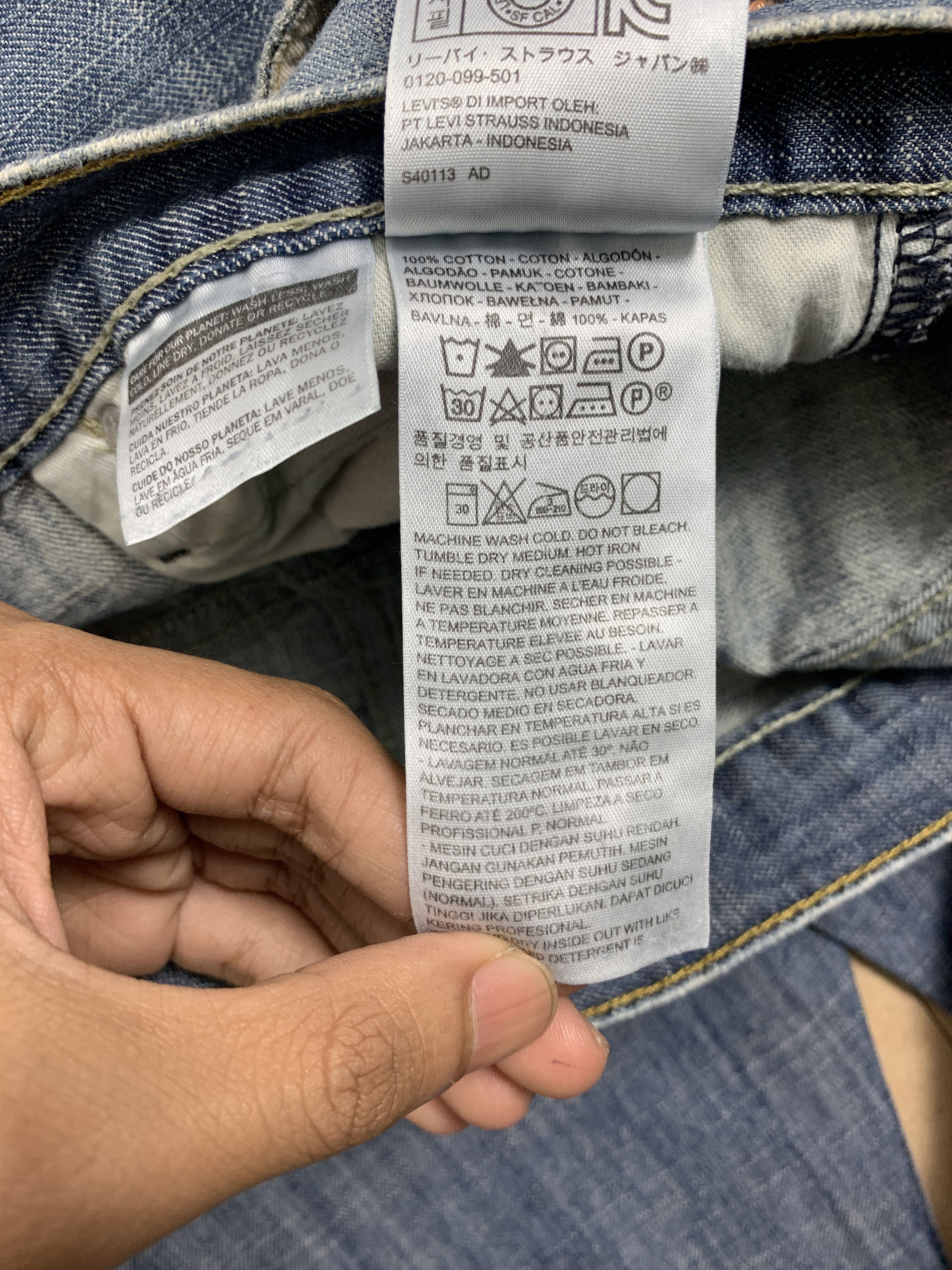 Levi's Vintage Levis's 569 Straight Cut Faded Blue Jeans Size US 38 / EU 54 - 13 Thumbnail