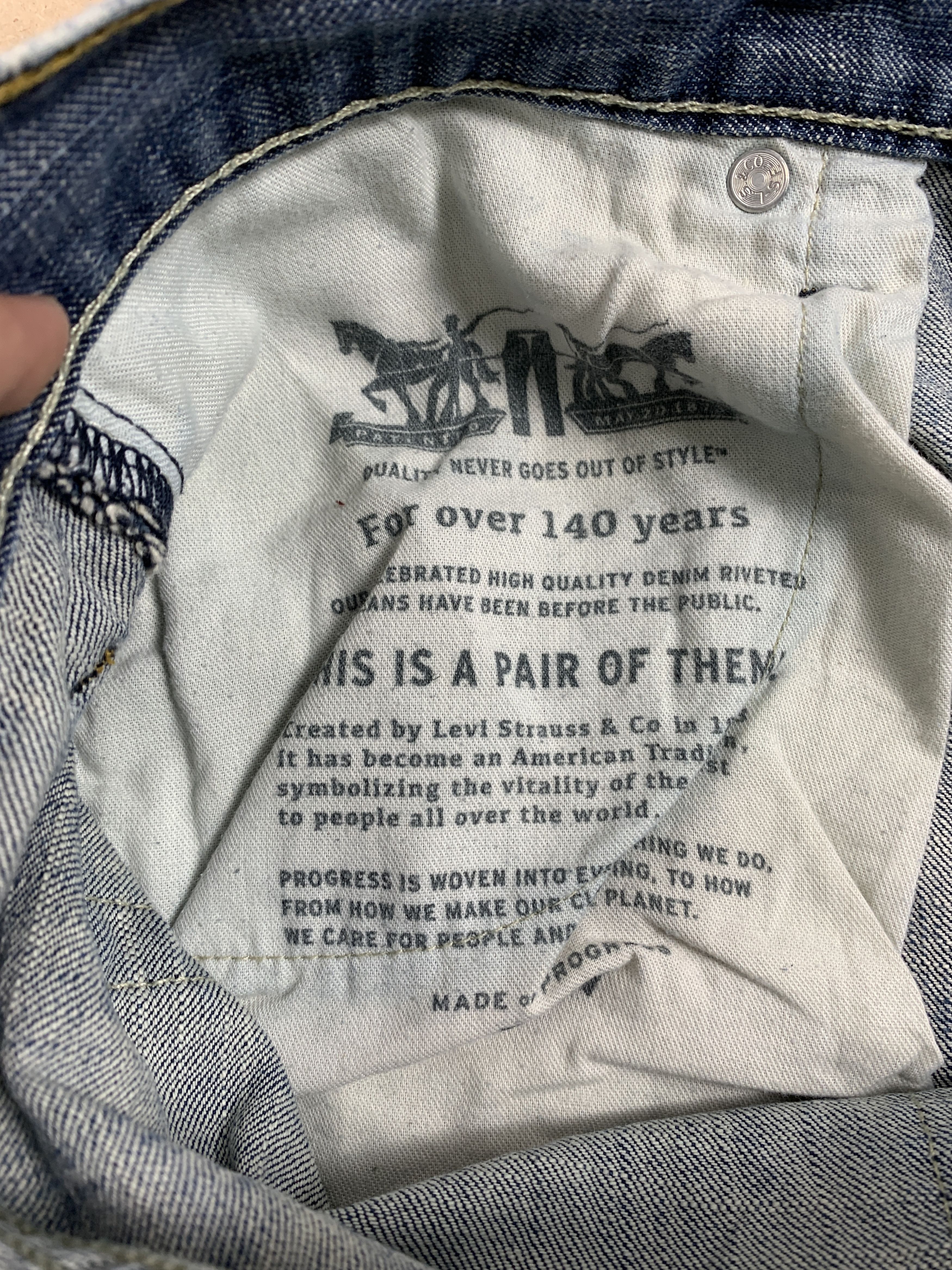 Levi's Vintage Levis's 569 Straight Cut Faded Blue Jeans Size US 38 / EU 54 - 8 Thumbnail