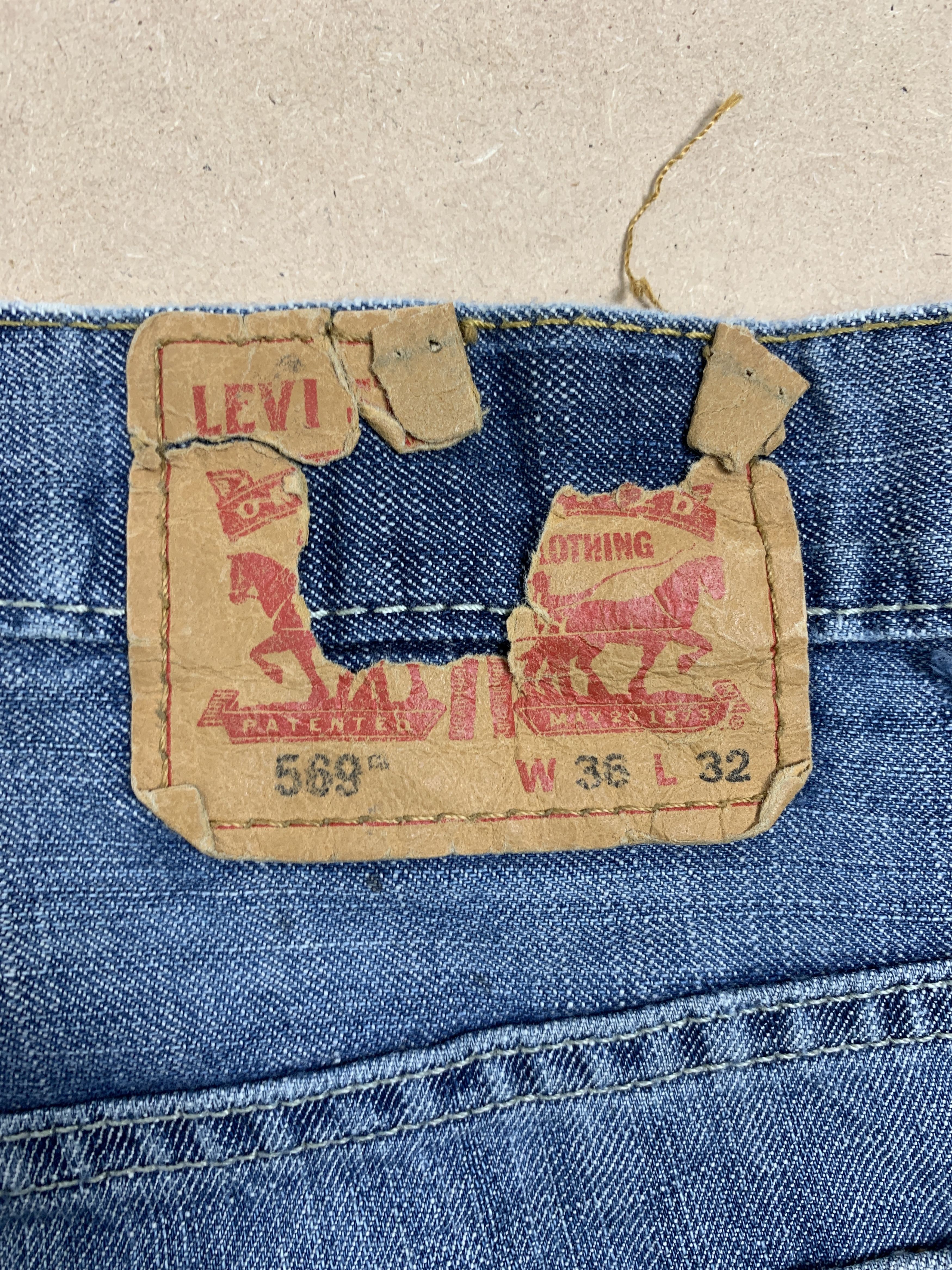 Levi's Vintage Levis's 569 Straight Cut Faded Blue Jeans Size US 38 / EU 54 - 6 Thumbnail