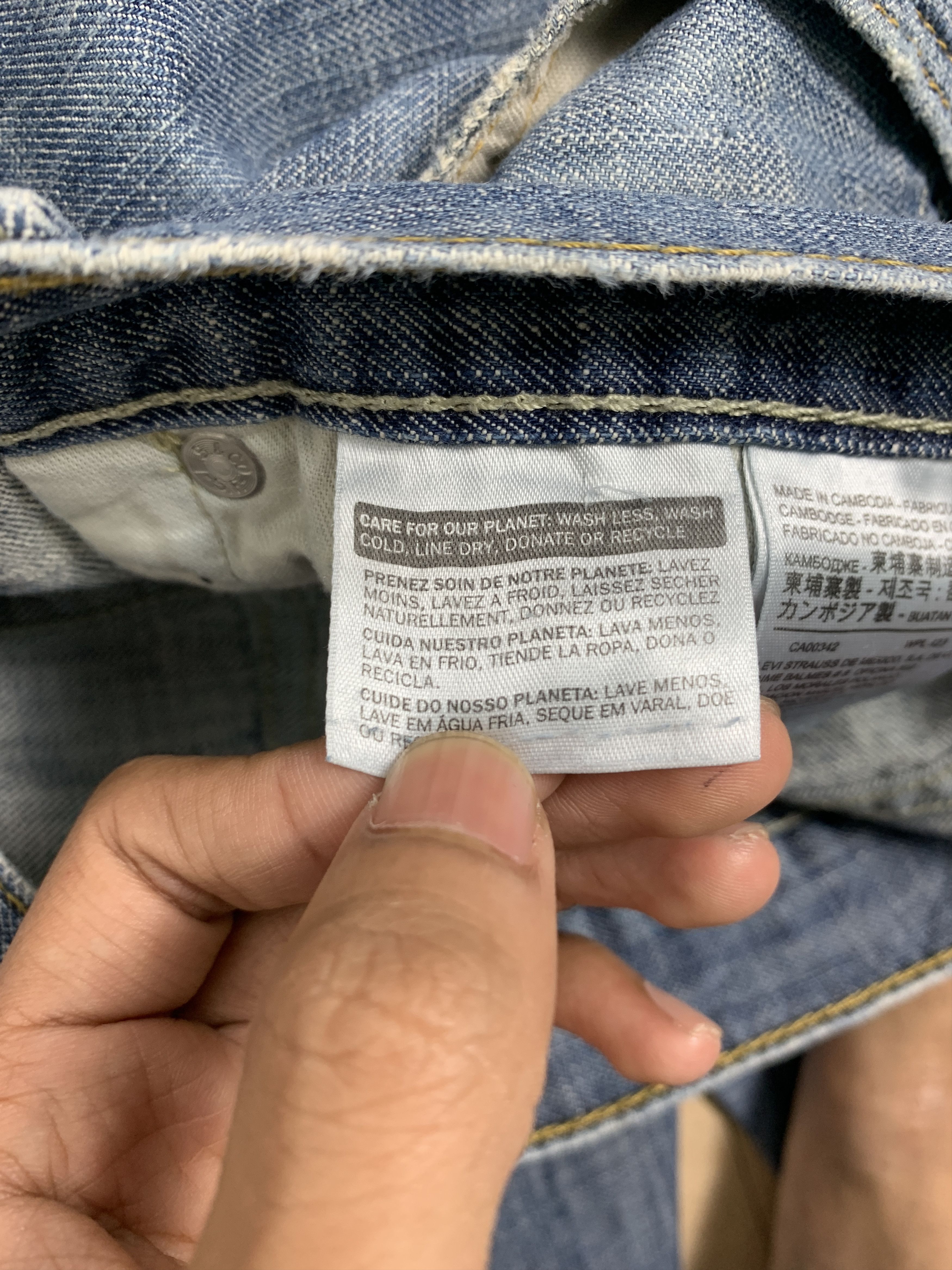 Levi's Vintage Levis's 569 Straight Cut Faded Blue Jeans Size US 38 / EU 54 - 10 Thumbnail