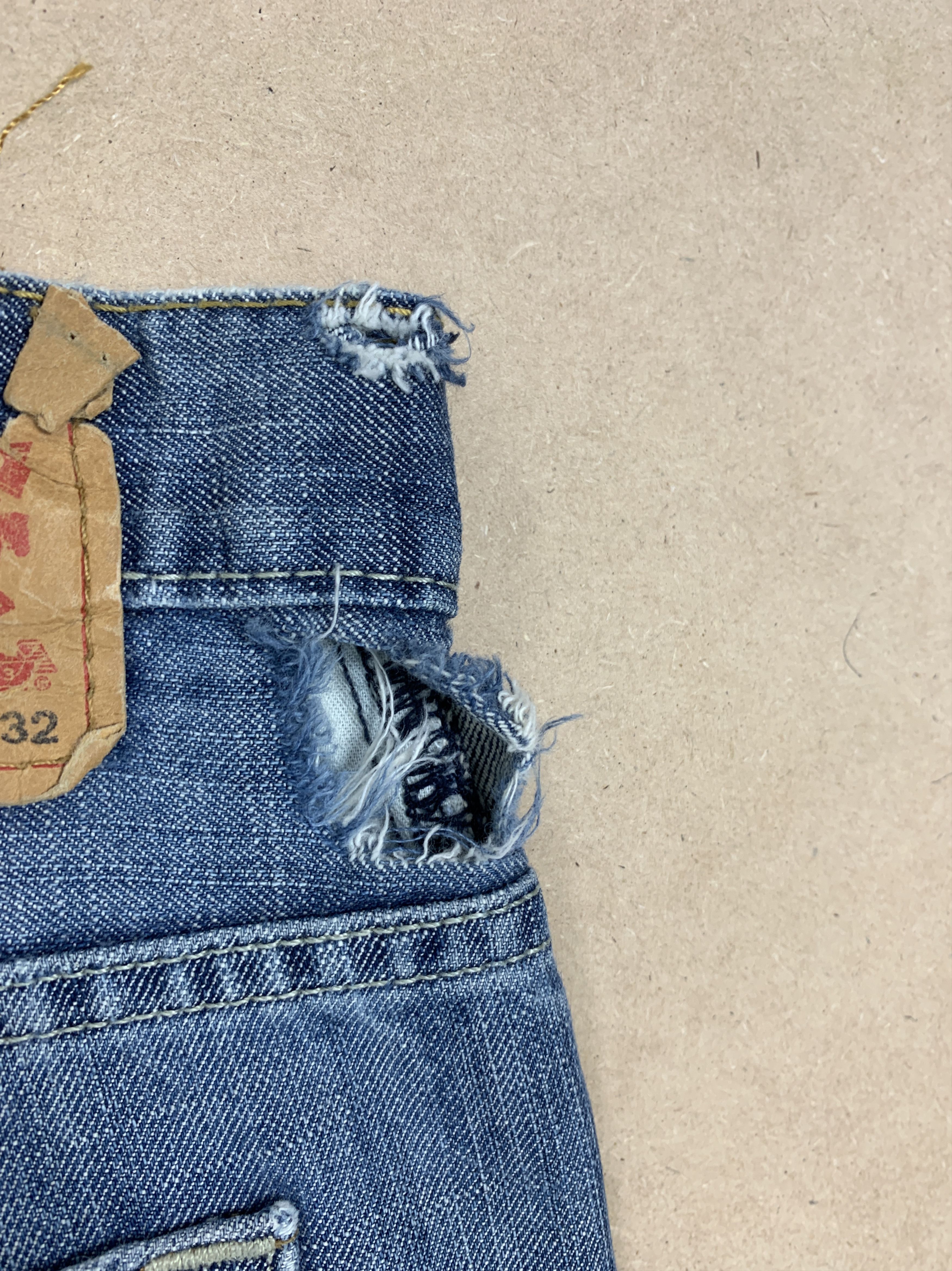 Levi's Vintage Levis's 569 Straight Cut Faded Blue Jeans Size US 38 / EU 54 - 5 Thumbnail