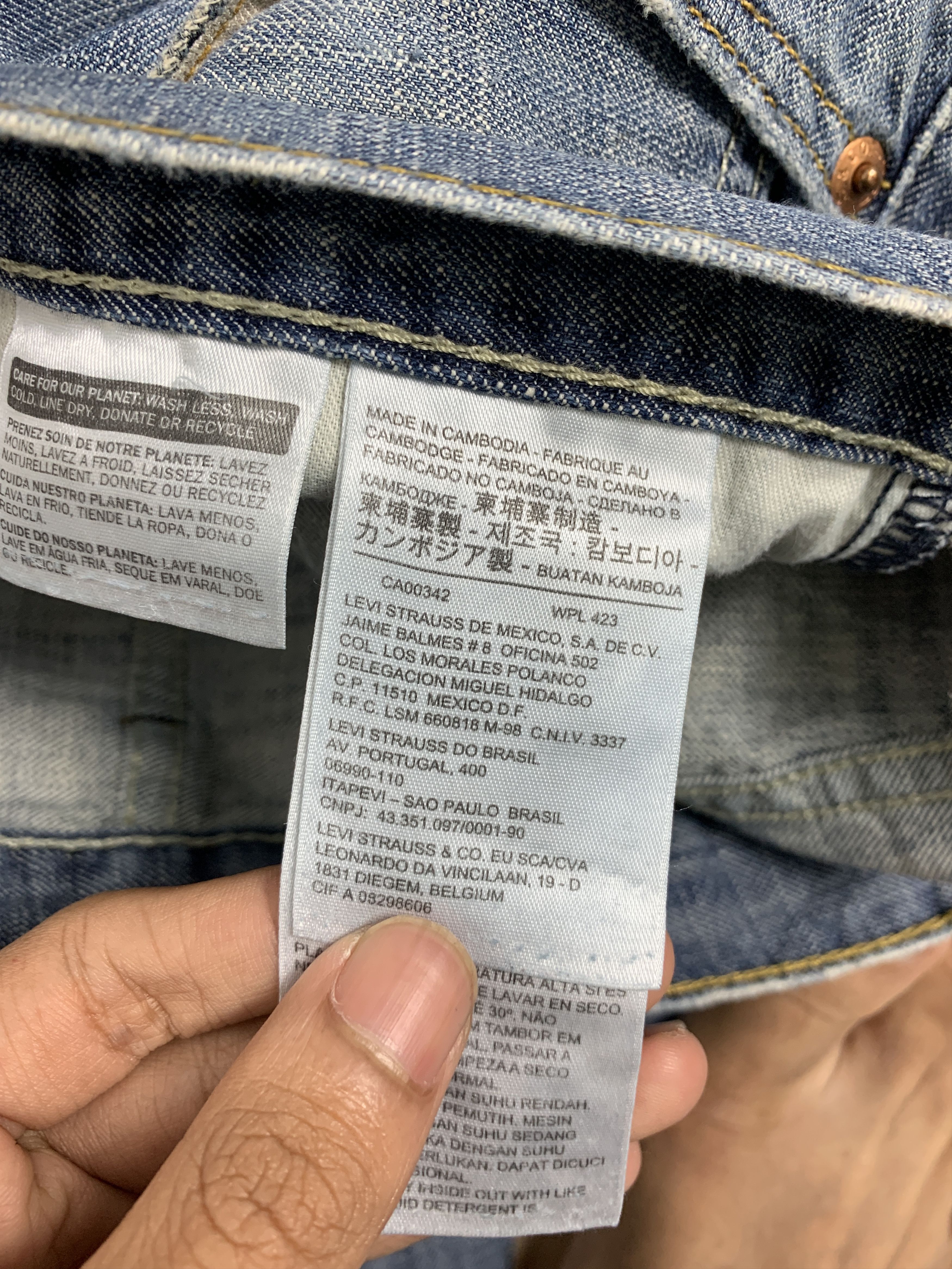 Levi's Vintage Levis's 569 Straight Cut Faded Blue Jeans Size US 38 / EU 54 - 9 Thumbnail