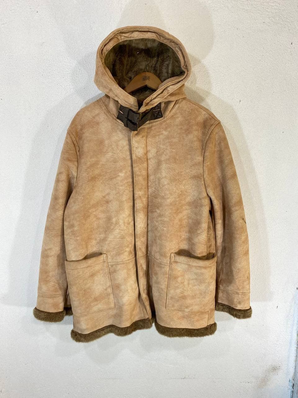 image of Avant Garde x B 3 Carters Sherpa Jacket Nice Design in Brown, Men's (Size XL)