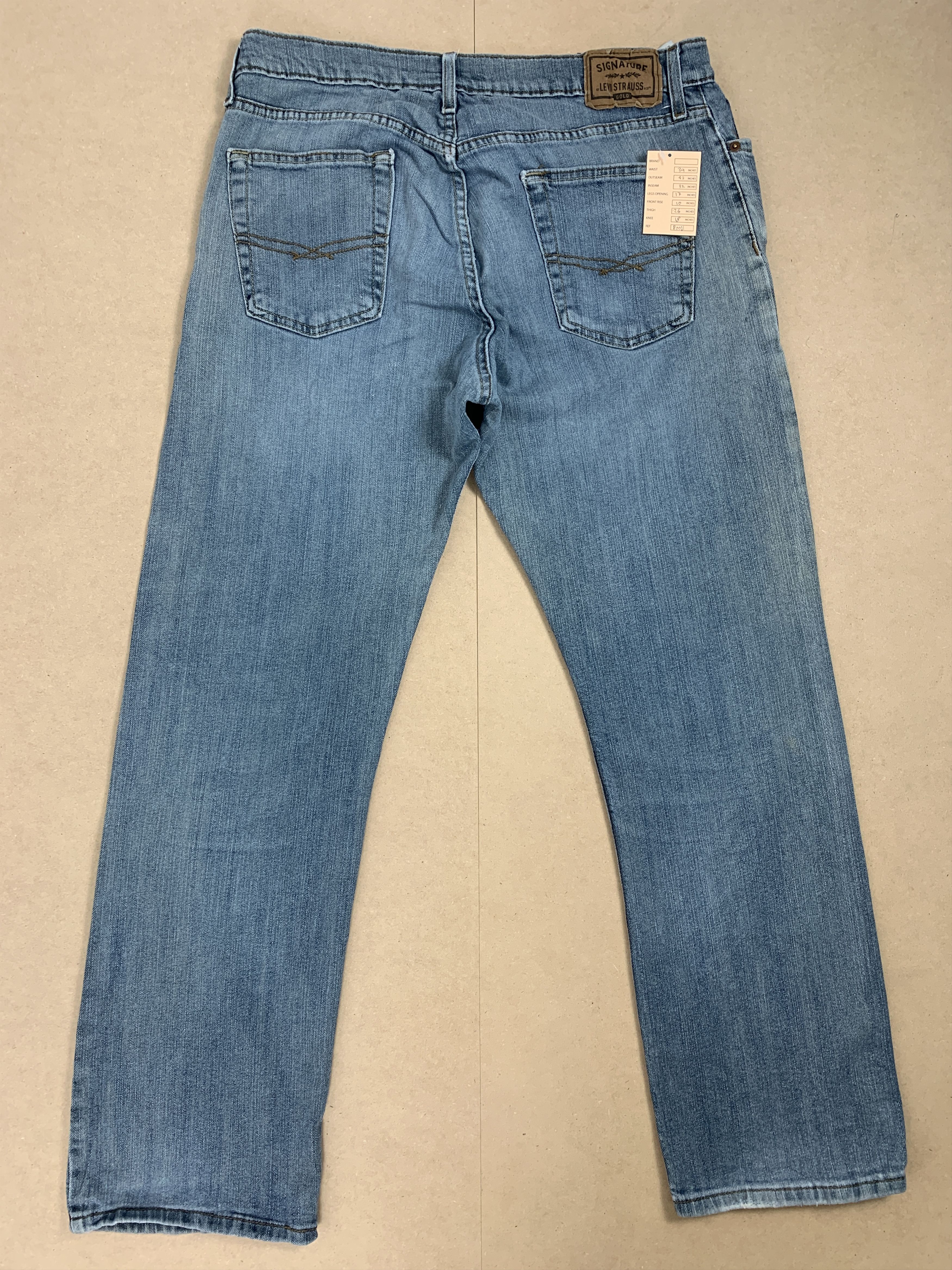 Levi's Vintage SIGNATURE by Levi's Gold Faded Distress Blue Jeans Size US 34 / EU 50 - 7 Thumbnail