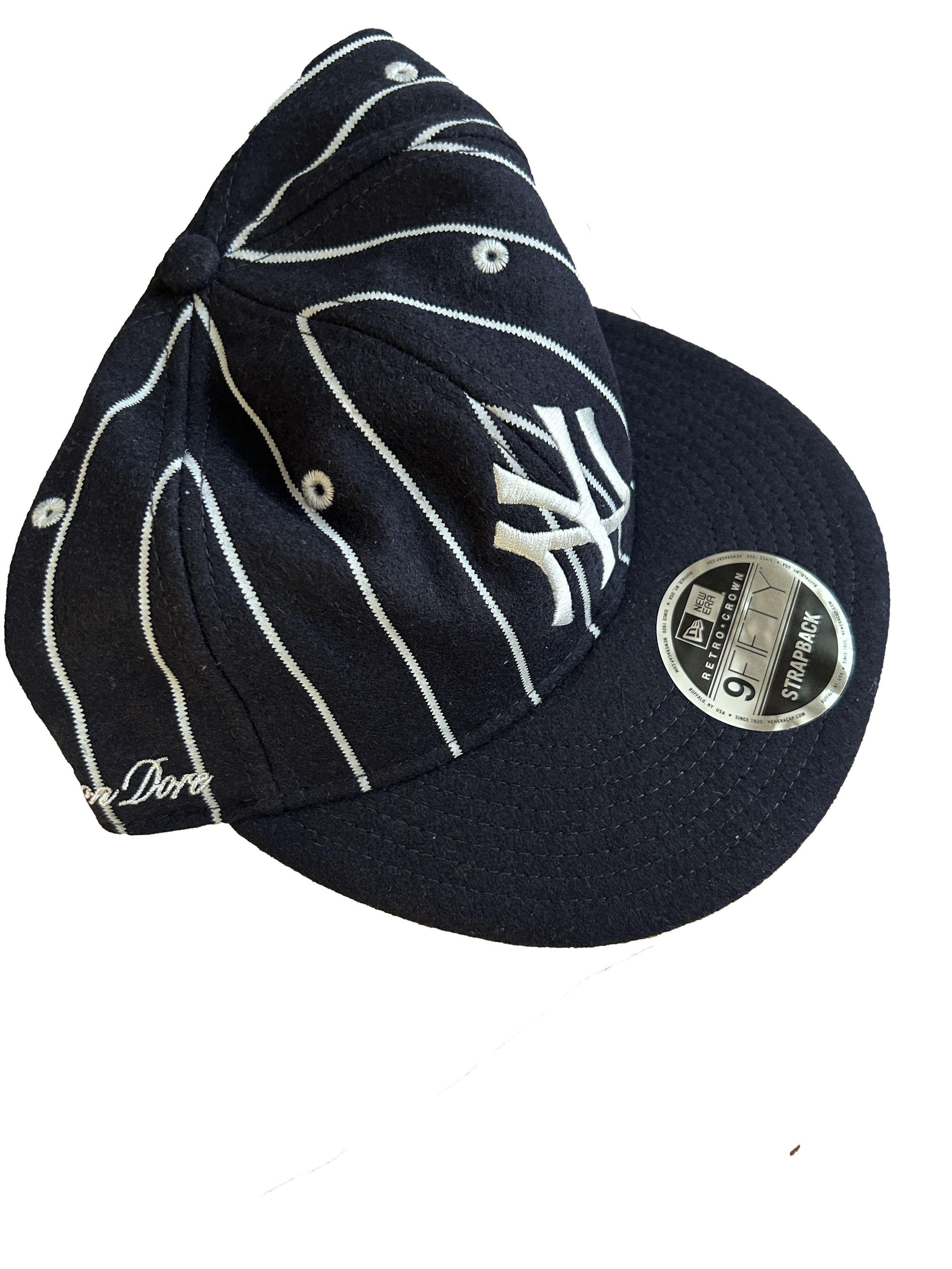 Aime leon dore ALD New Era Wool Pinstripe Yankee Hat Navy