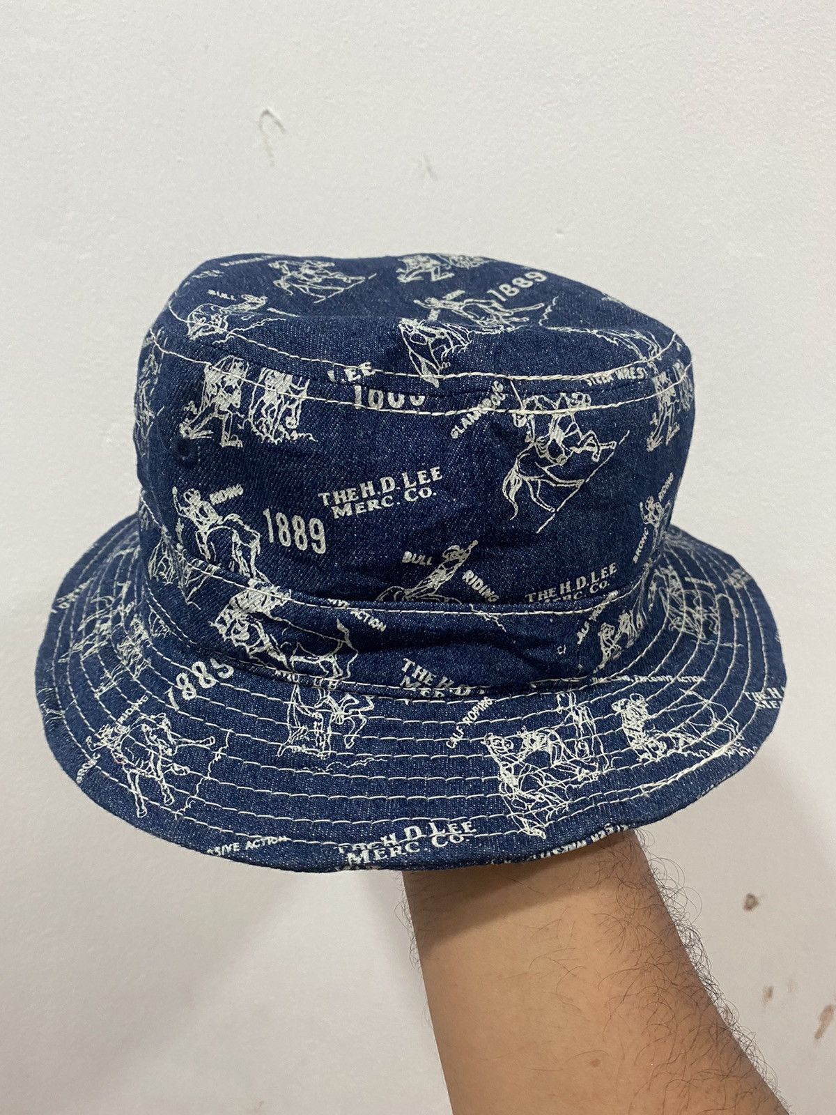 Lee VTG Full Print Lee Union Made Bucket Hat Size ONE SIZE - 4 Thumbnail