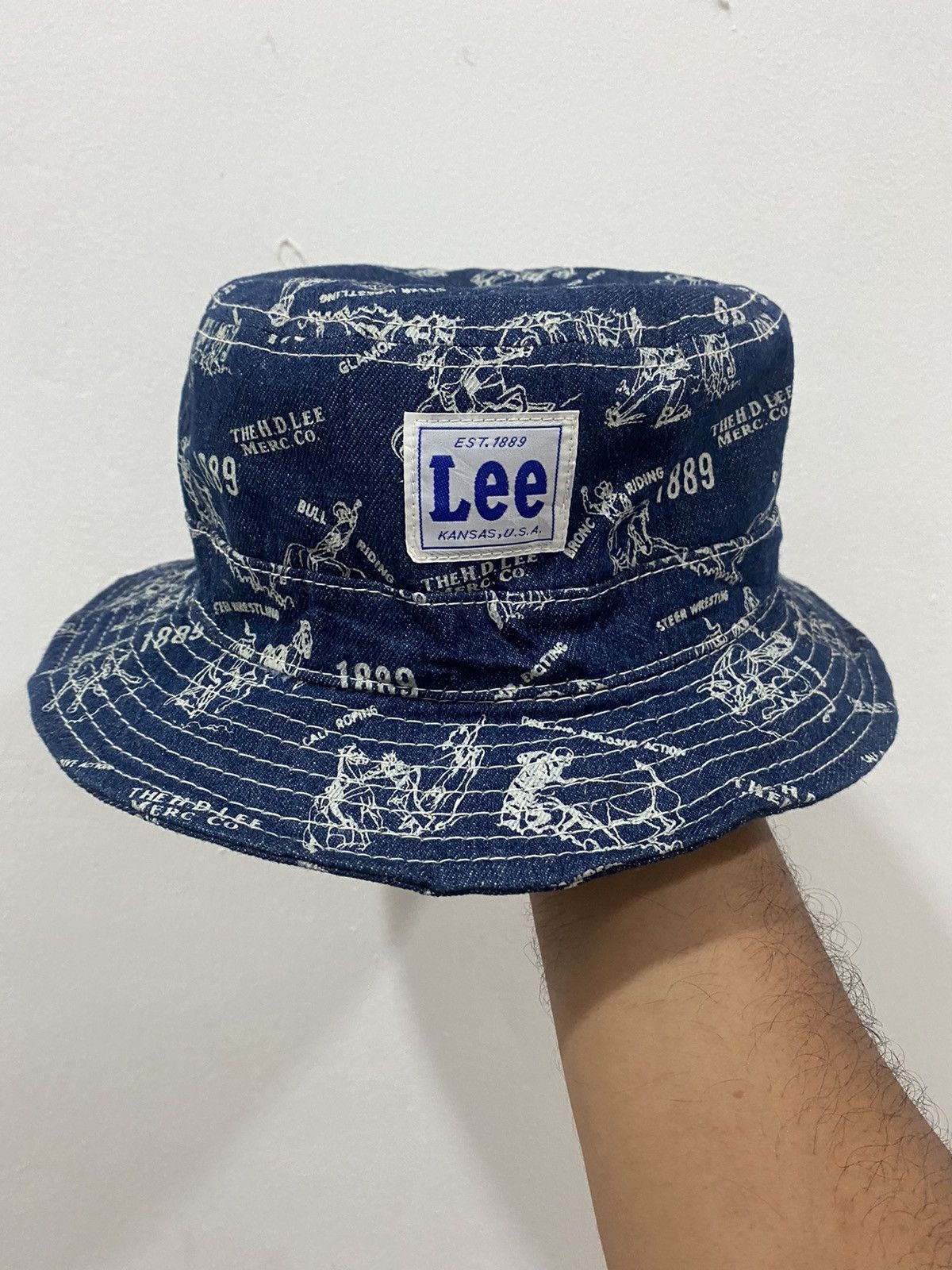 VTG Full Print Lee Union Made Bucket Hat