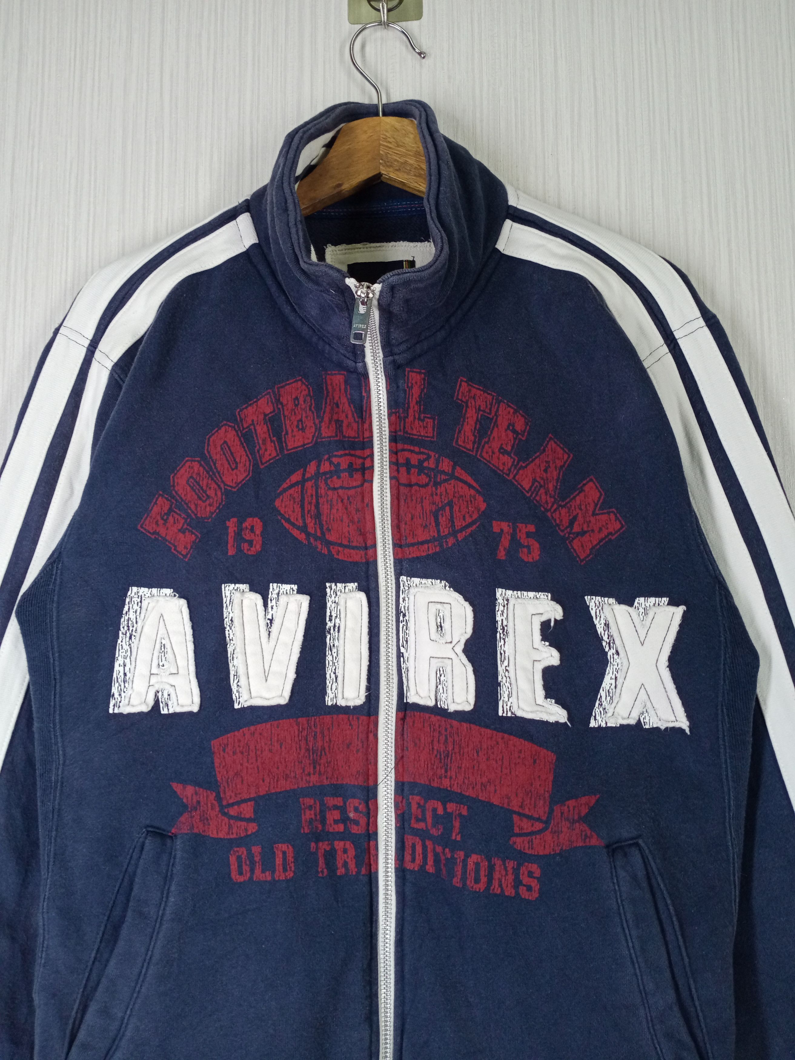 Avirex VINTAGE AVIREX VARSITY BIG LOGO VARSITY SWEATER Size US L / EU 52-54 / 3 - 2 Thumbnail