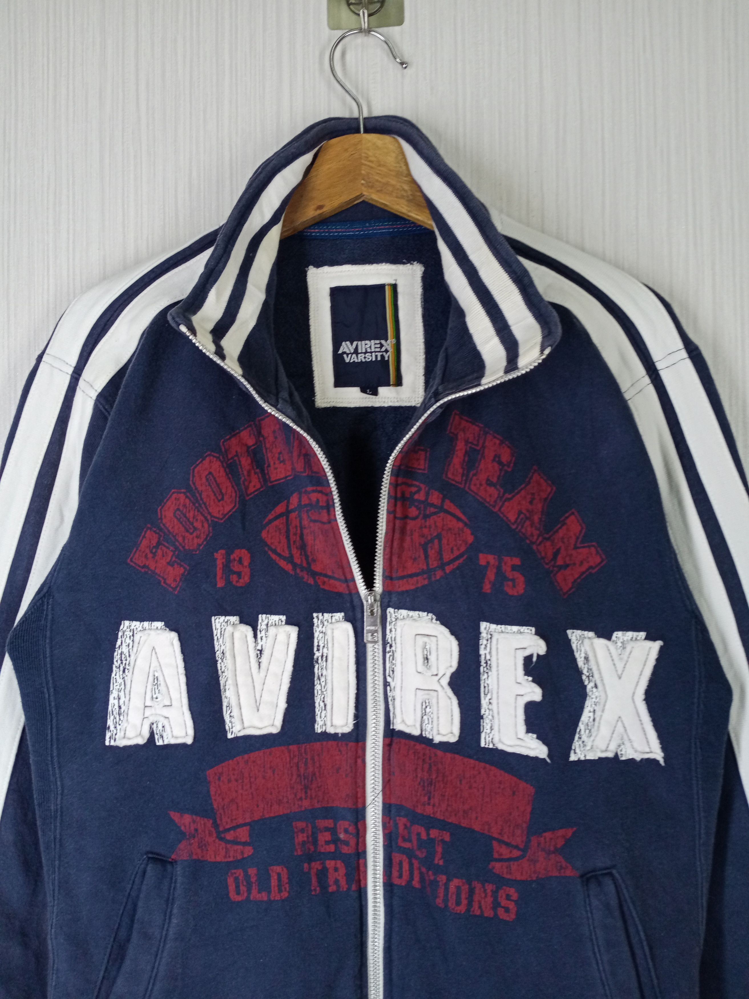 Avirex VINTAGE AVIREX VARSITY BIG LOGO VARSITY SWEATER Size US L / EU 52-54 / 3 - 4 Thumbnail