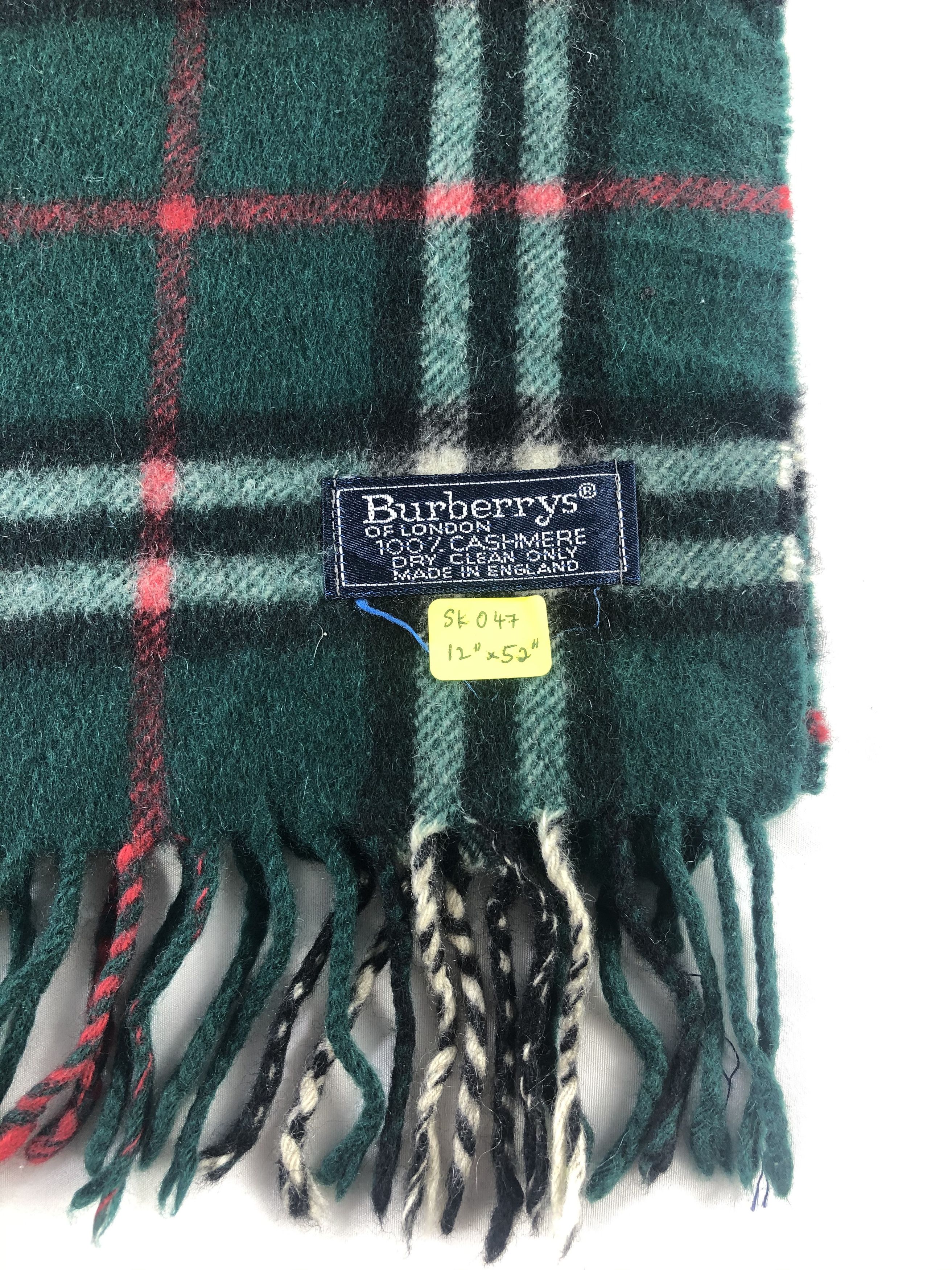 Burberry Burberrys Cashmere Scarf / Muffler / Neckwear Size ONE SIZE - 6 Thumbnail
