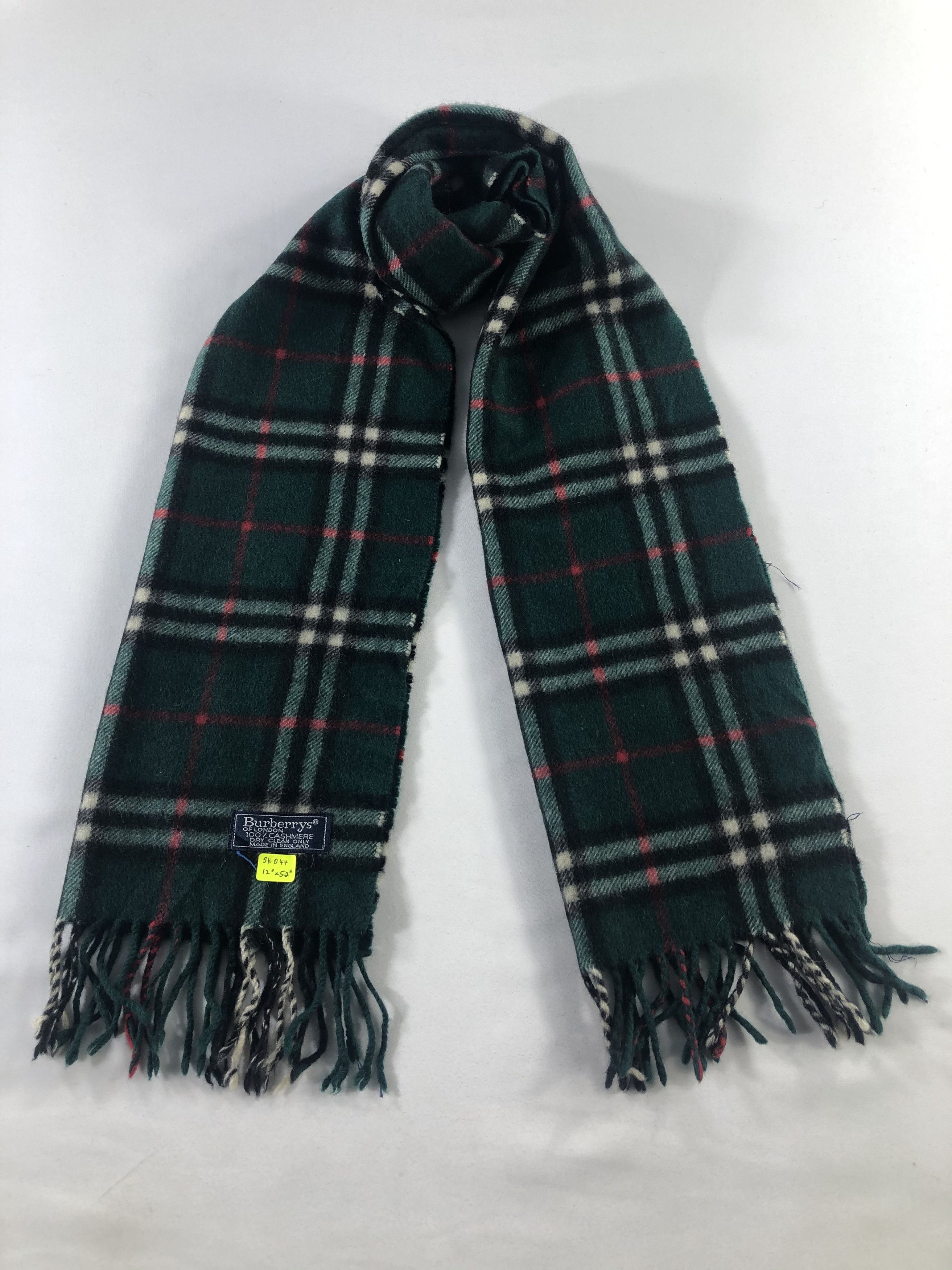 Burberry Burberrys Cashmere Scarf / Muffler / Neckwear Size ONE SIZE - 1 Thumbnail